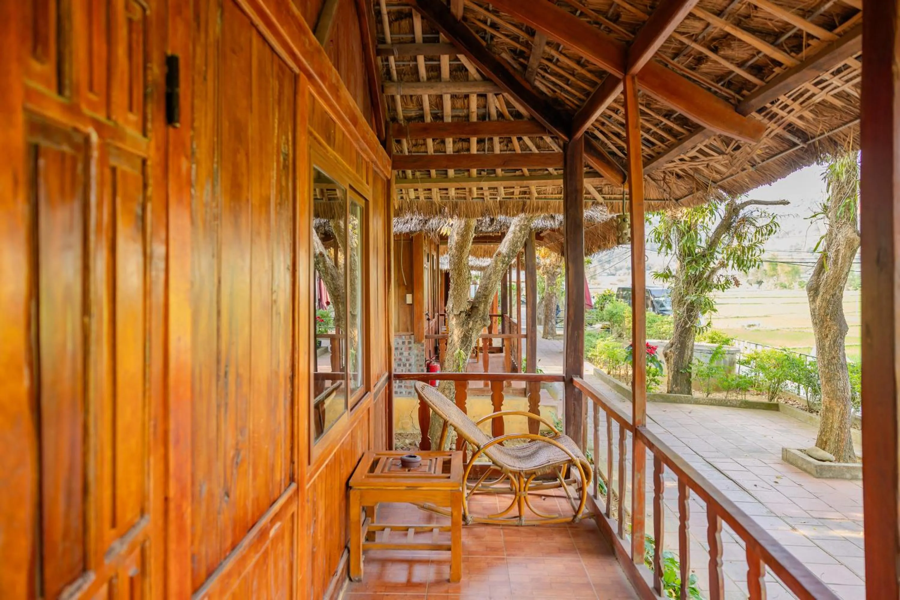 Balcony/Terrace in Mai Chau Sunrise Village