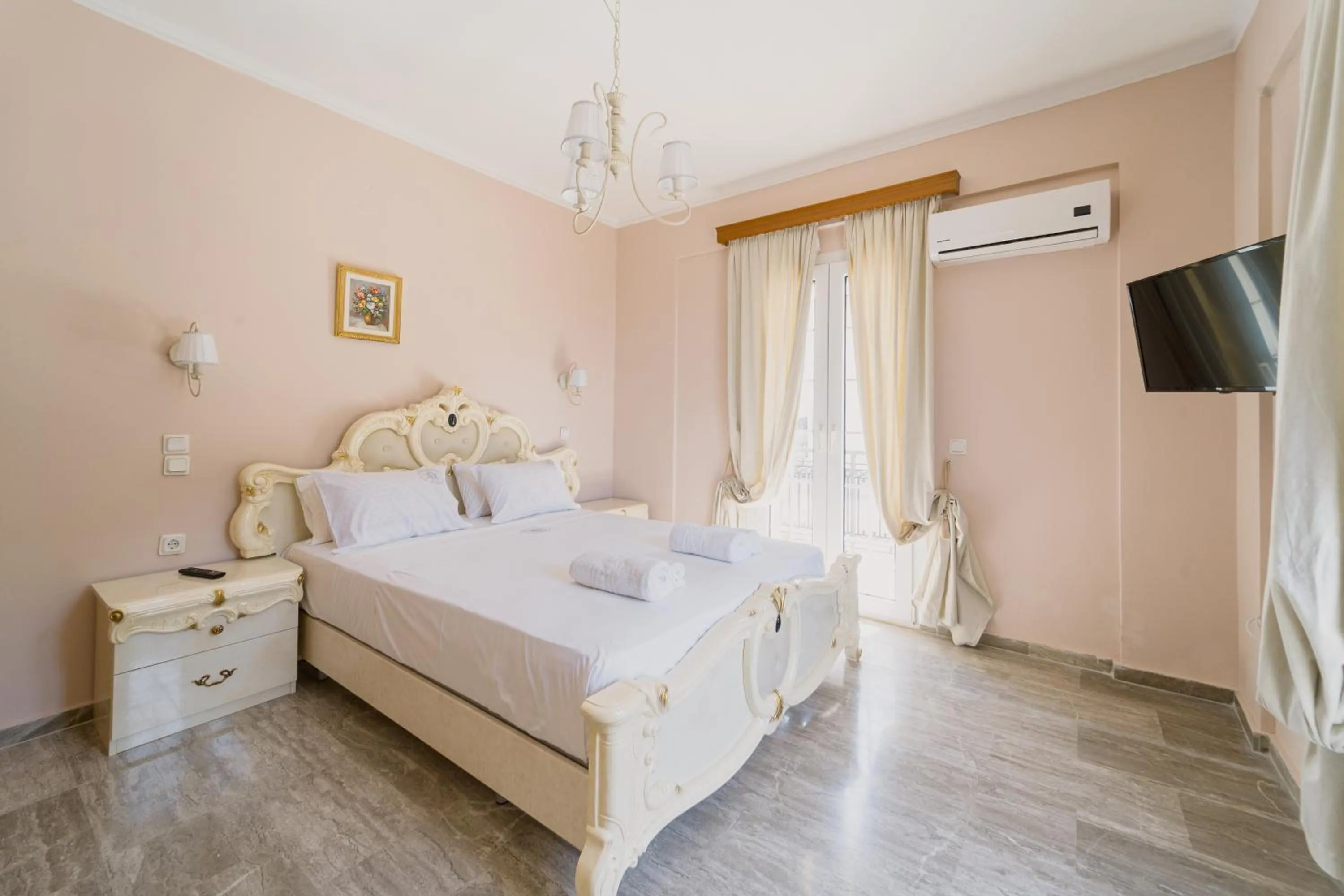 Bed in Stellatos House