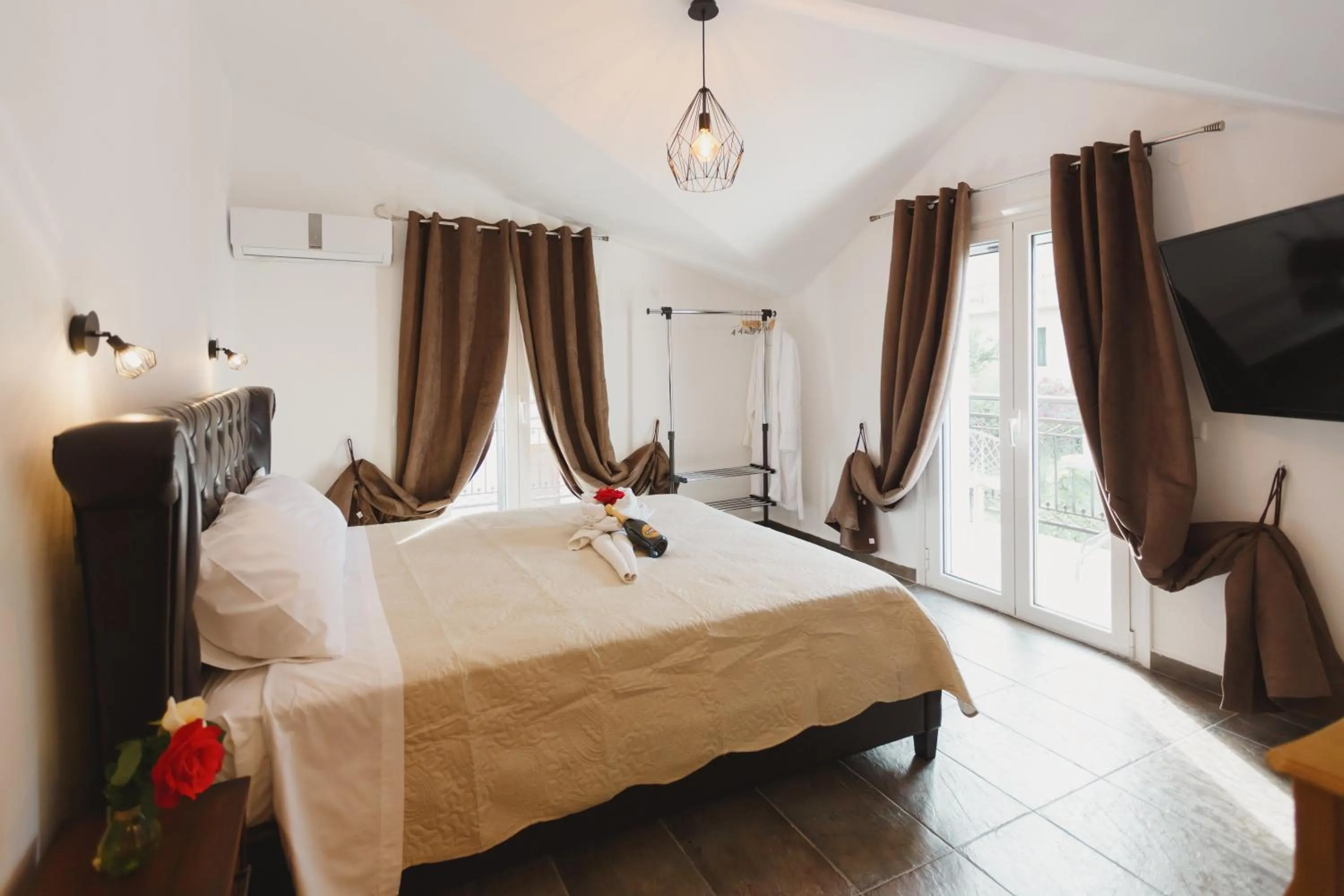 Bed in Stellatos House