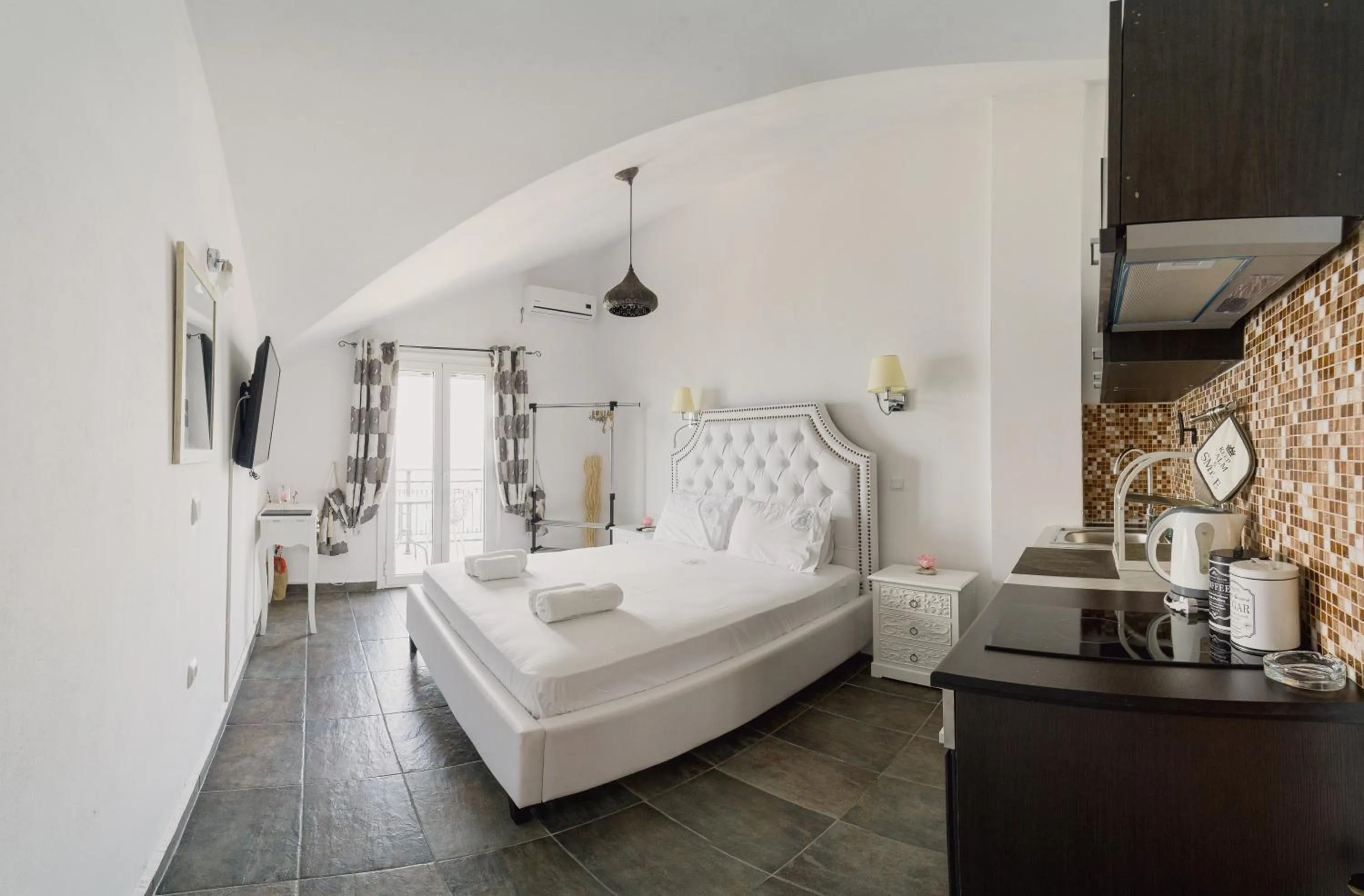 Bed in Stellatos House