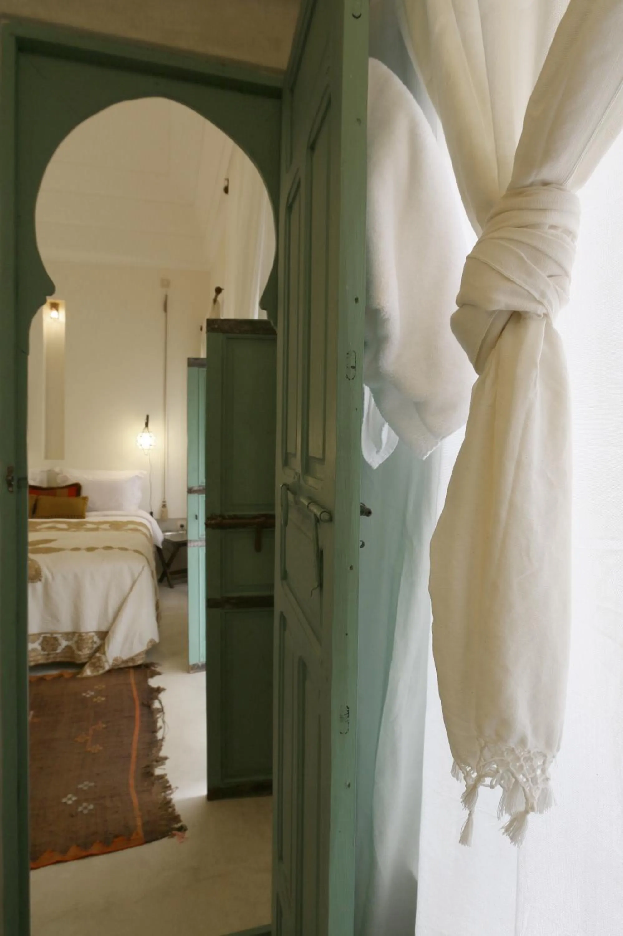 Decorative detail, Bed in Riad Dar Ayur