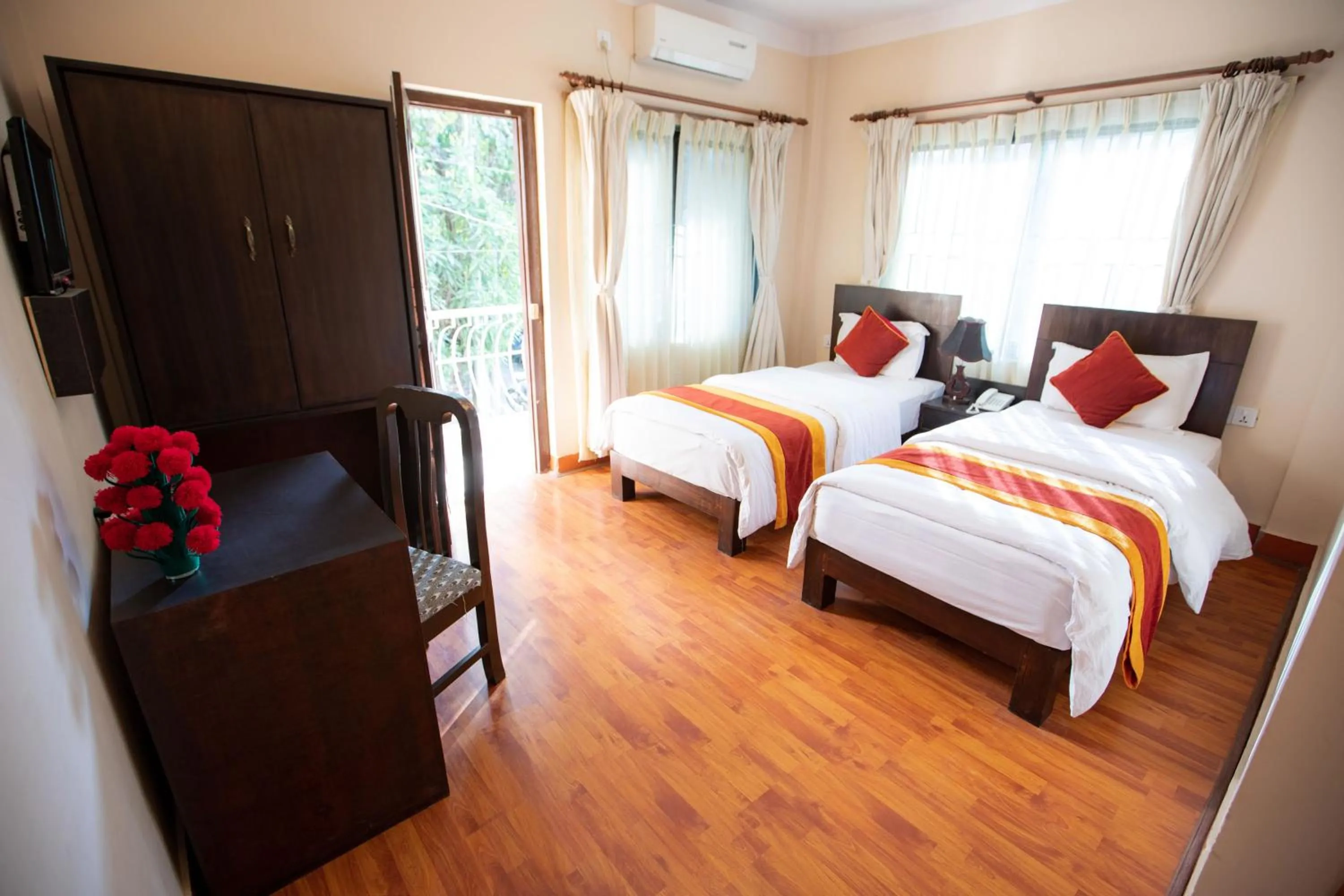 Bed in Kathmandu Sunny Hotel