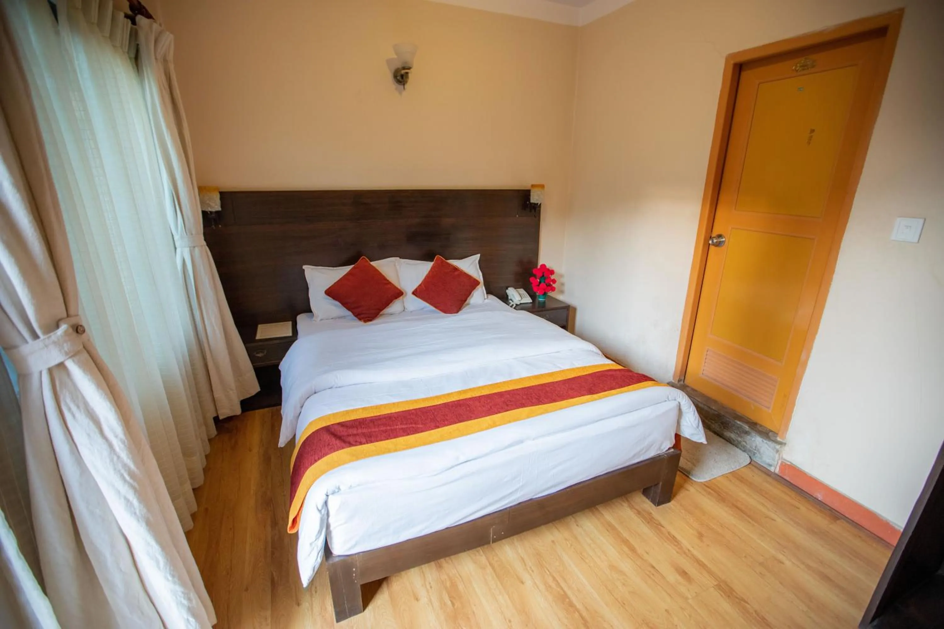 Photo of the whole room, Bed in Kathmandu Sunny Hotel