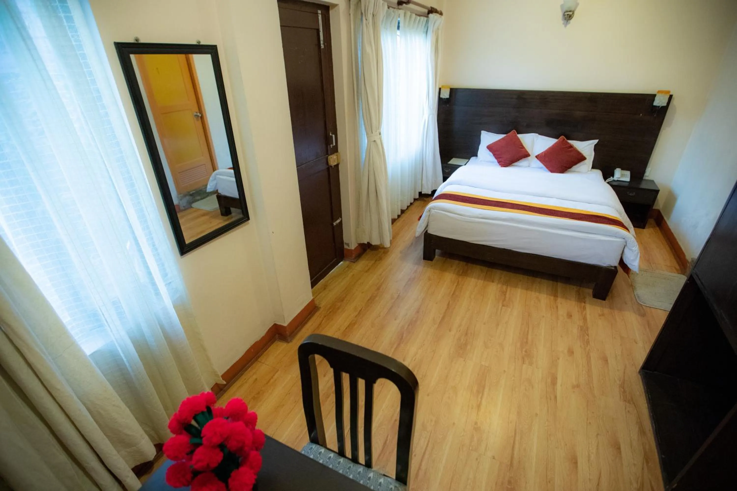 Photo of the whole room, Bed in Kathmandu Sunny Hotel