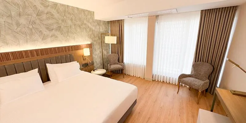 Bed in Paşapark Selçuklu Hotel