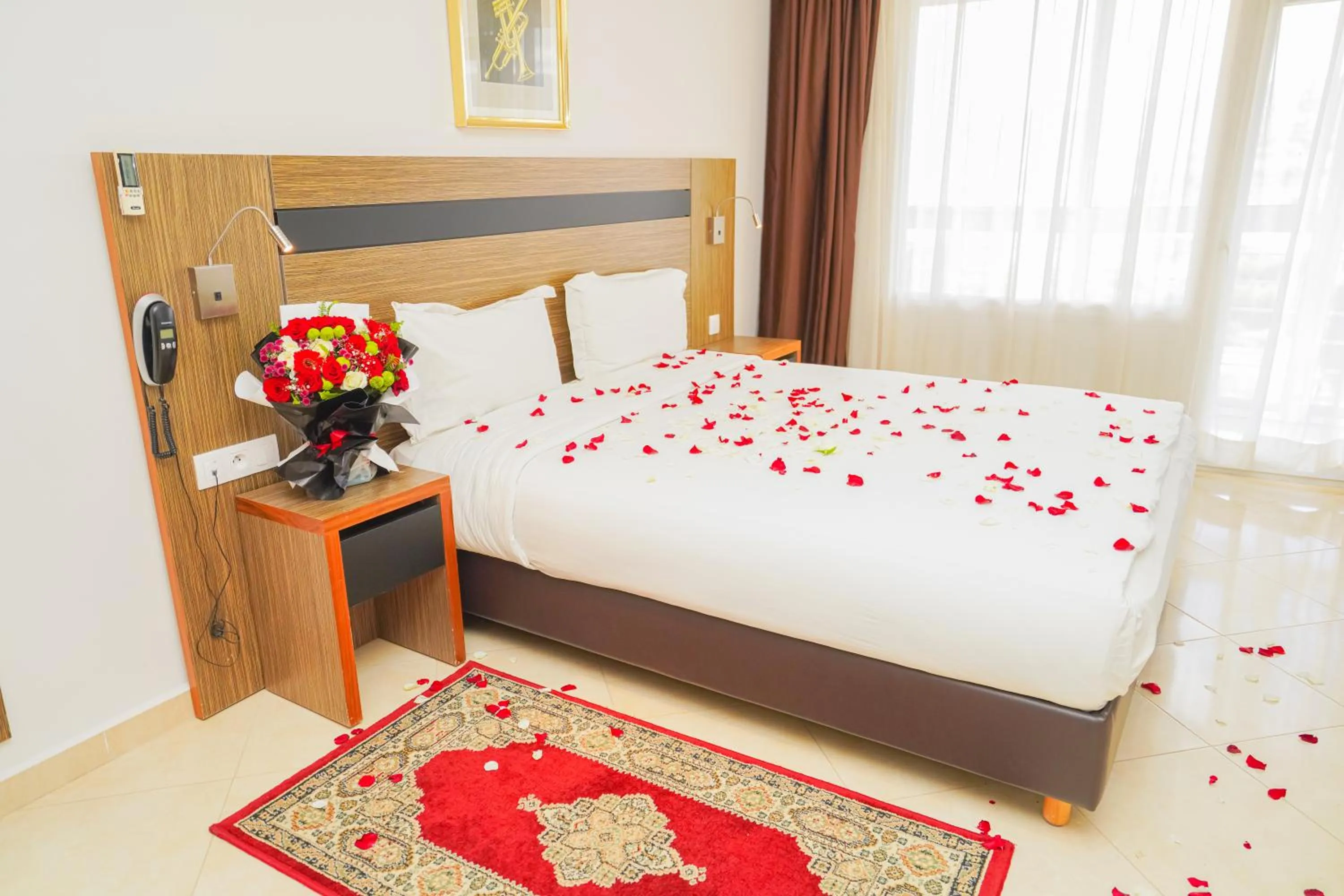 Bedroom, Bed in Tanger Med Hotel, Conference & Catering