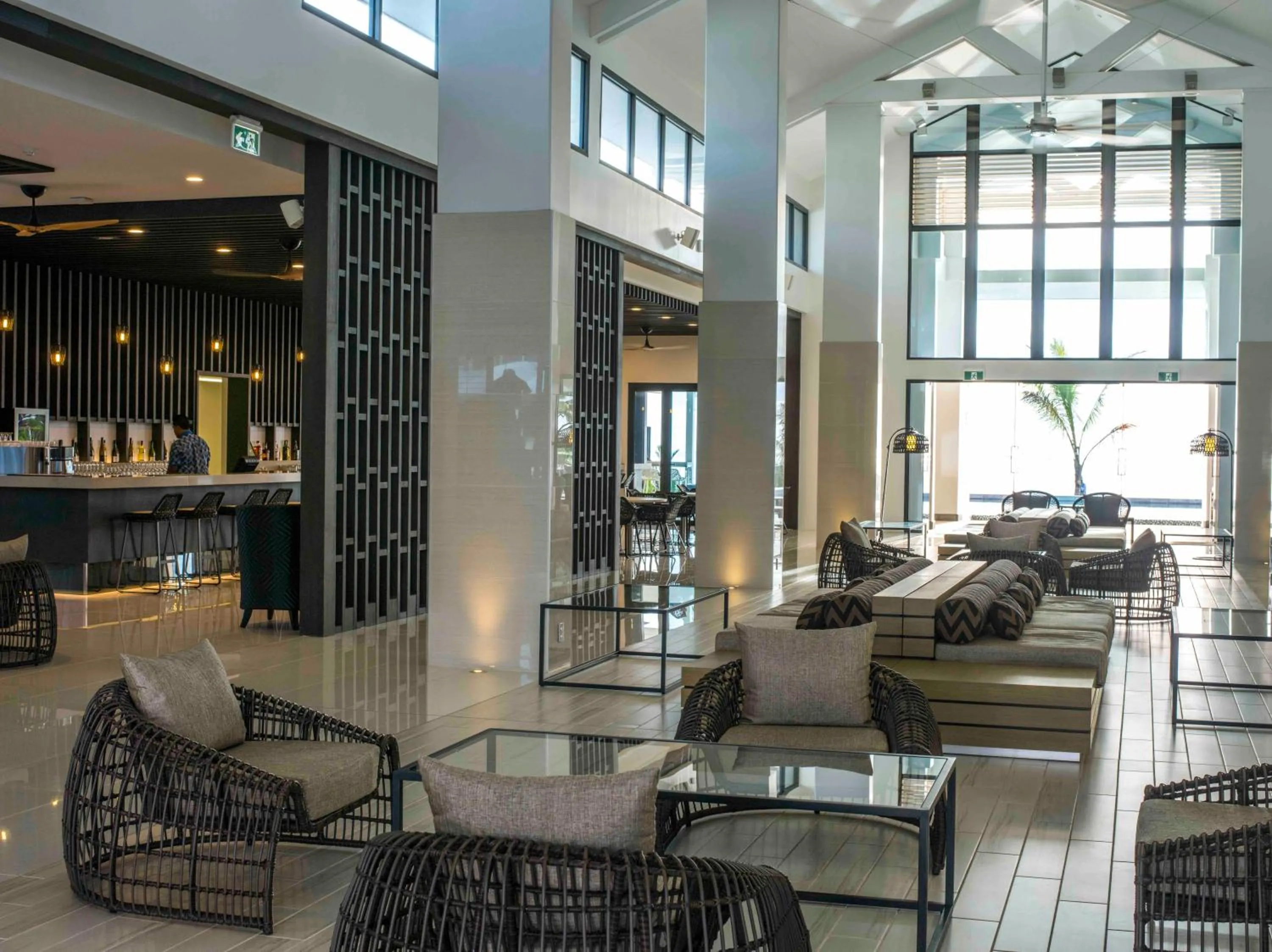 Lobby or reception in Taumeasina Island Resort
