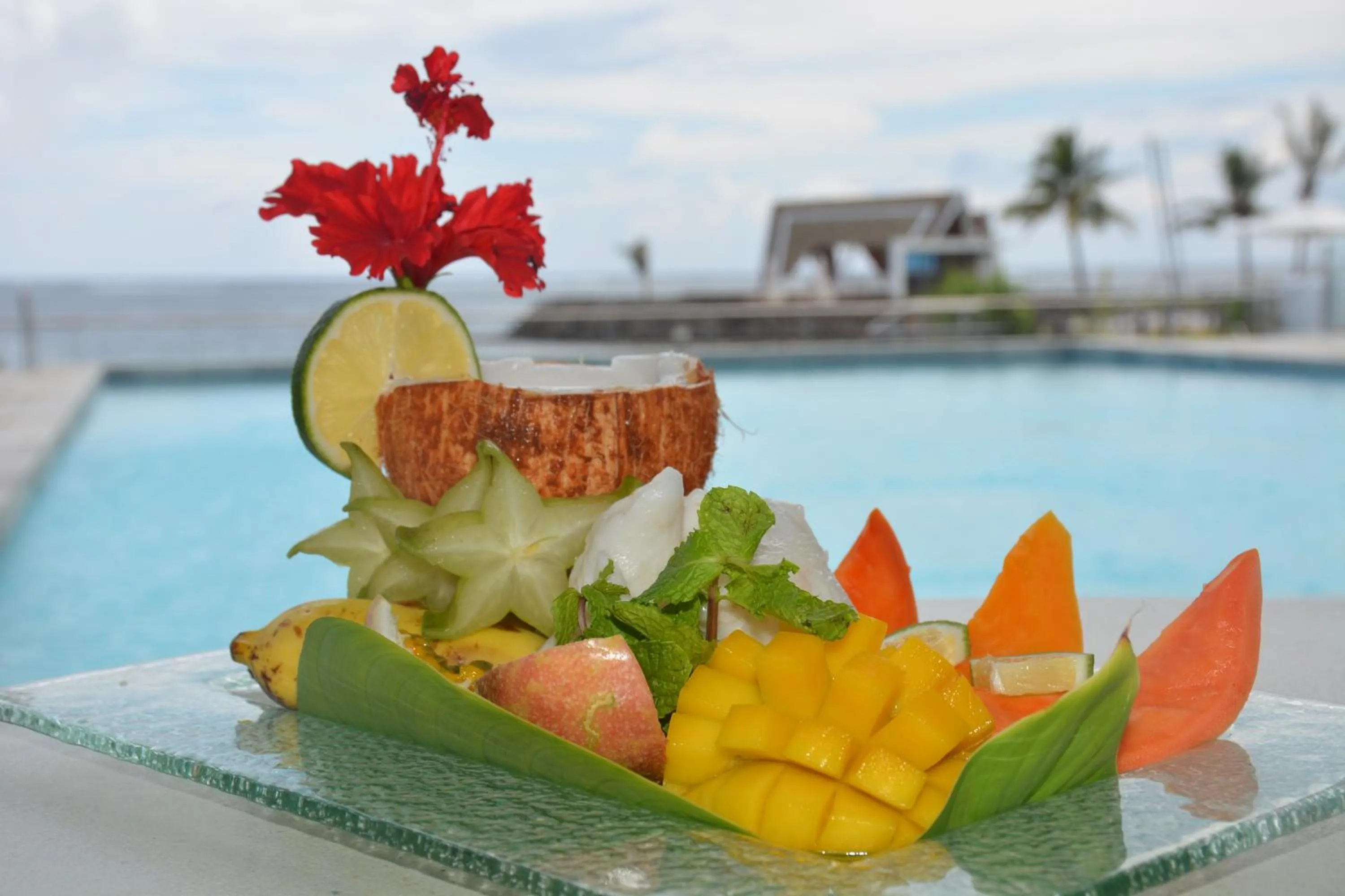 Food close-up in Taumeasina Island Resort