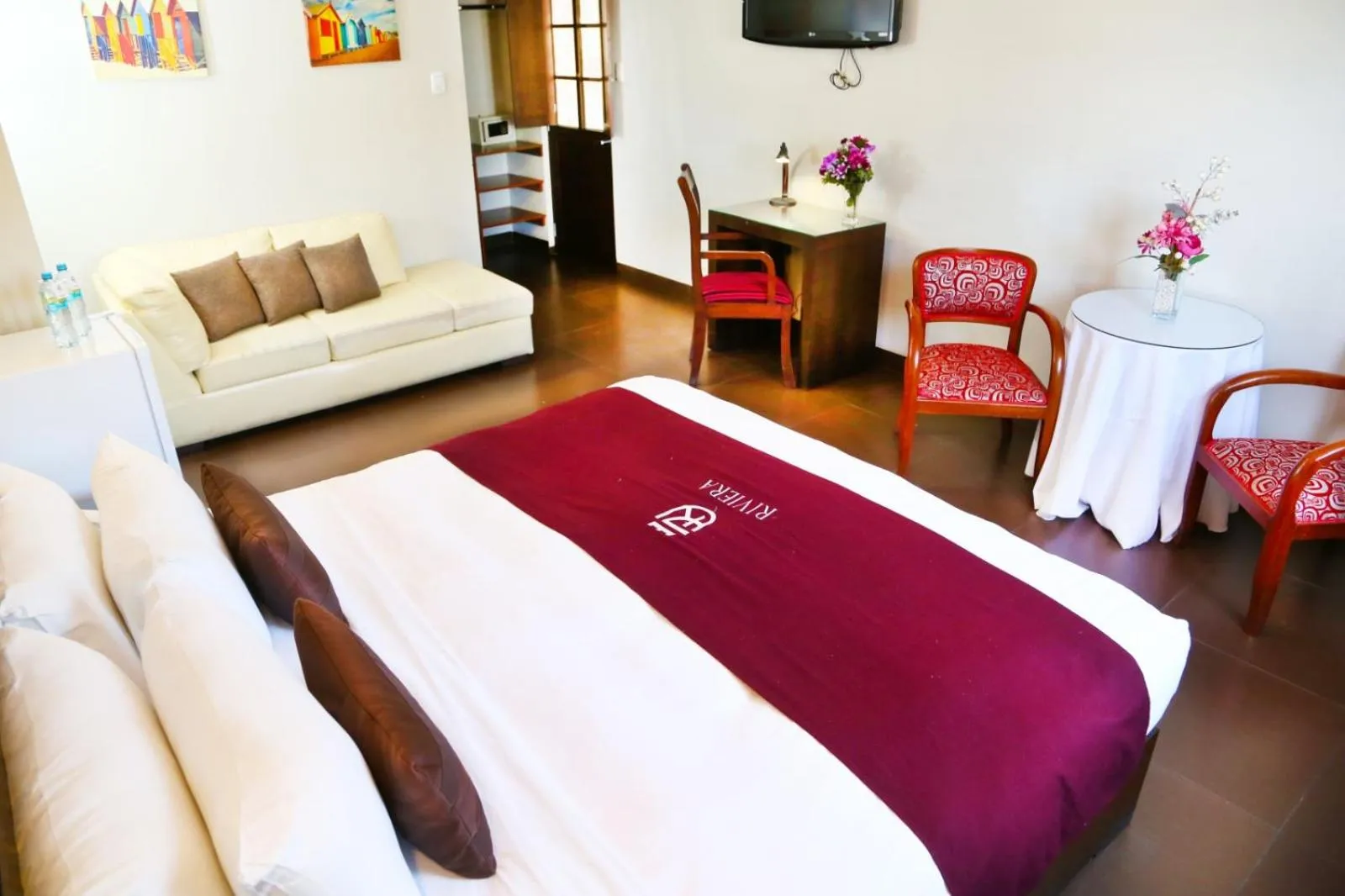 Bed in Hoteles Riviera Mansion