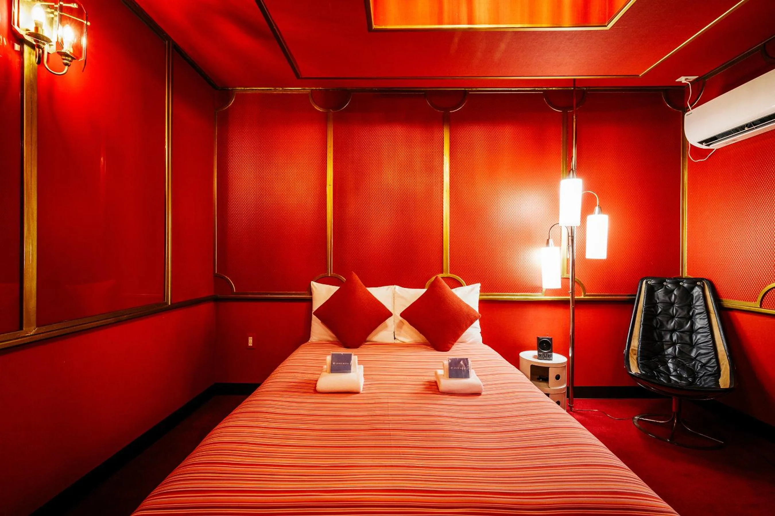 Photo of the whole room, Bed in Spice Motel Okinawa