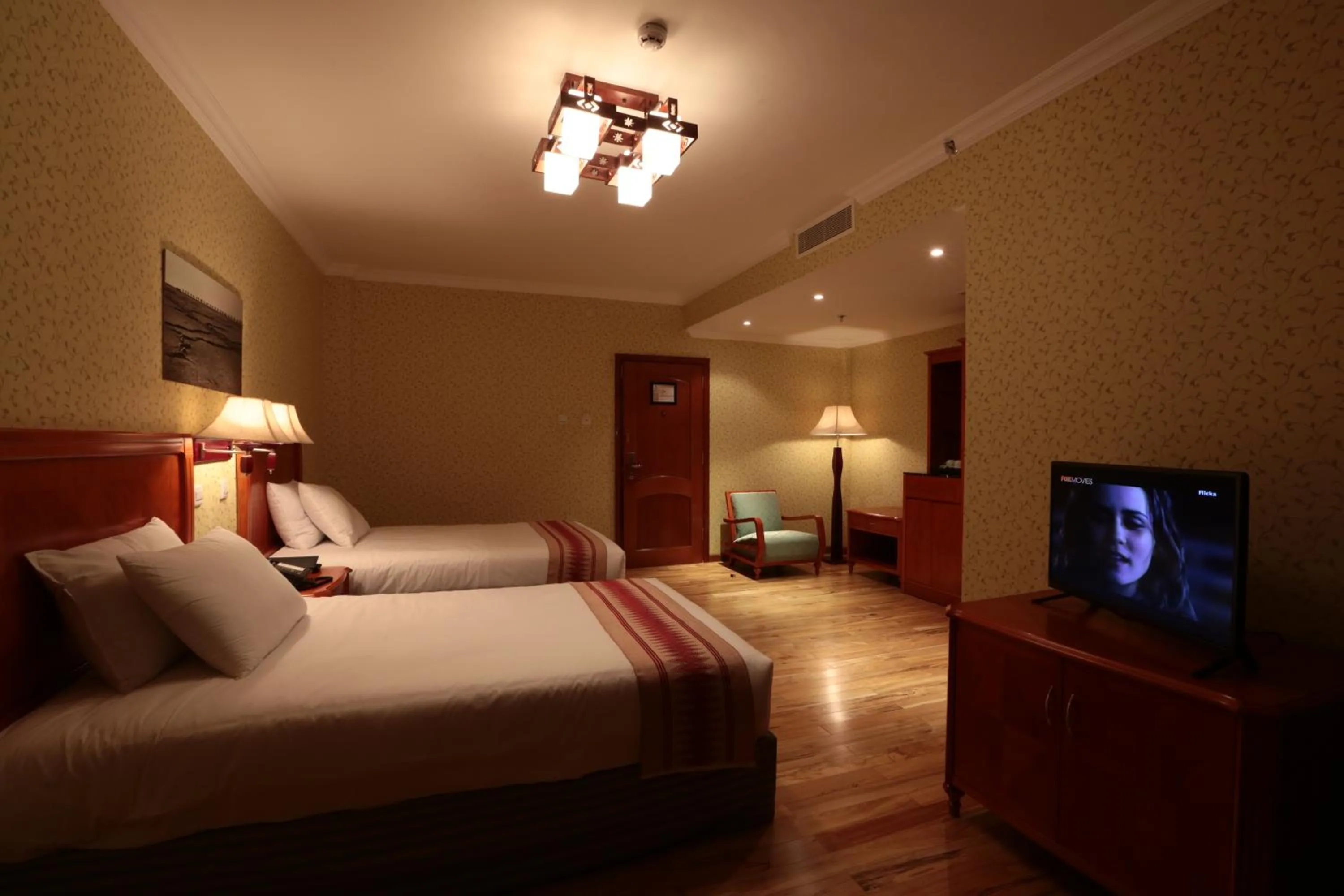 Seating area, Bed in Abyssinia Renaissance Hotel