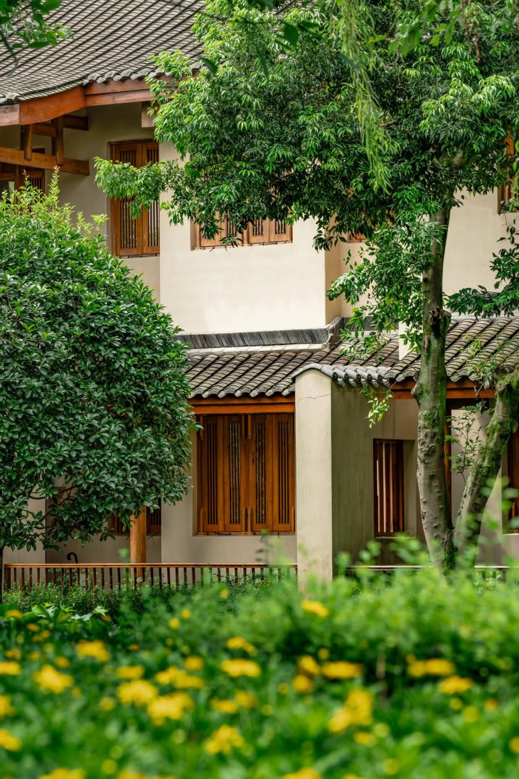 Property building in Six Senses Qing Cheng Mountain