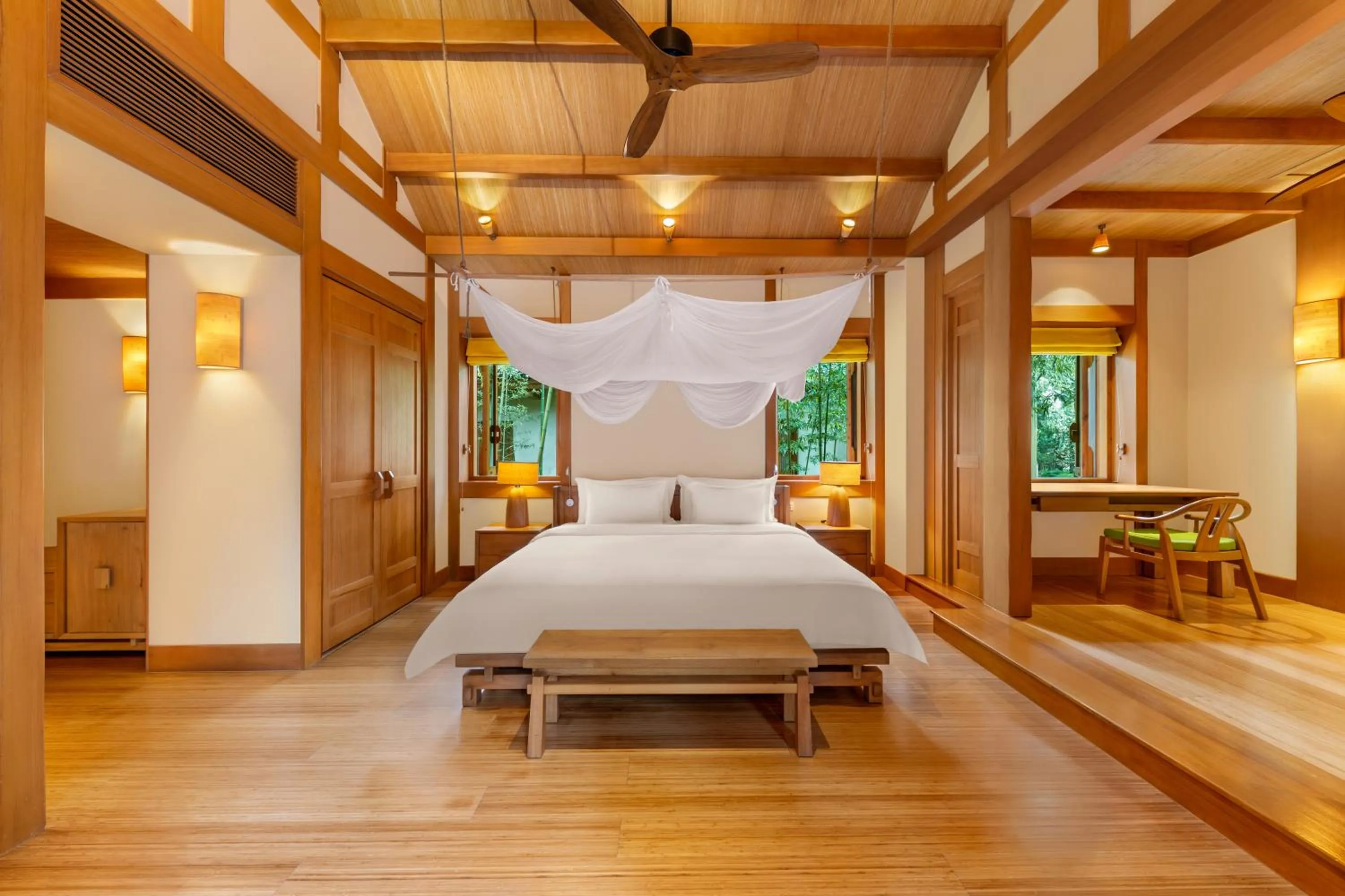 Bedroom, Bed in Six Senses Qing Cheng Mountain