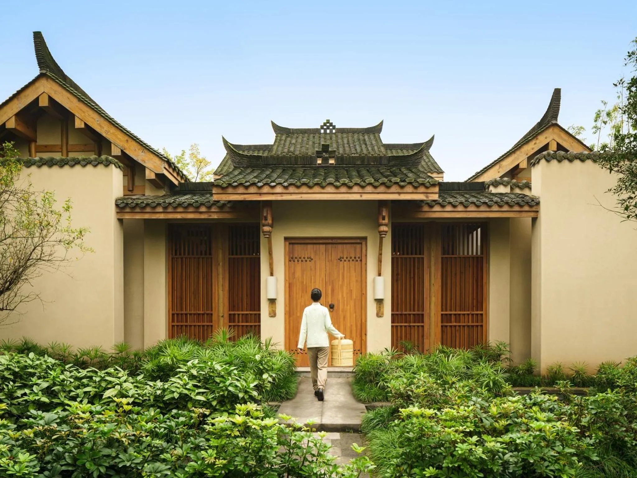 Property building in Six Senses Qing Cheng Mountain