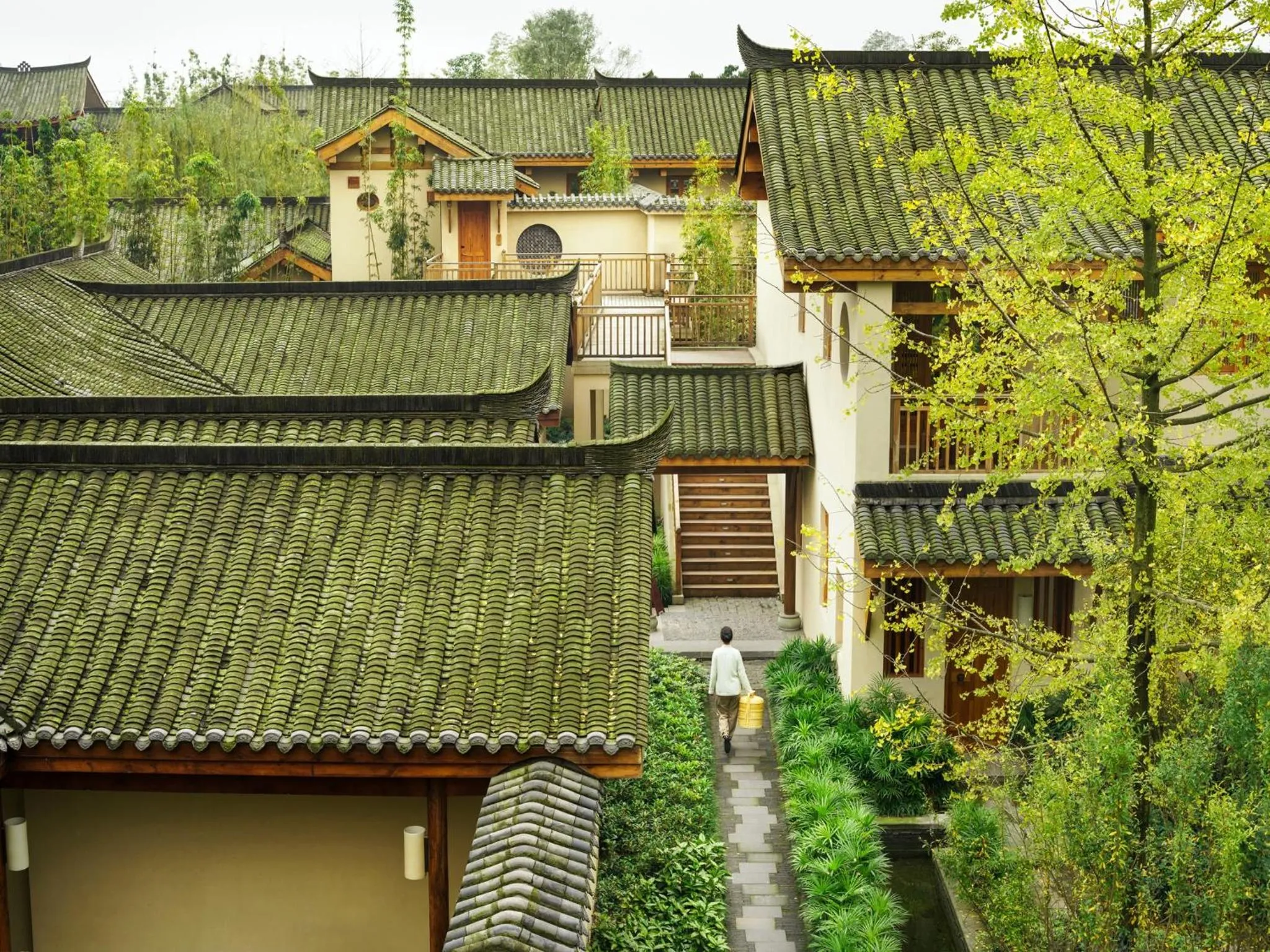 Property building in Six Senses Qing Cheng Mountain