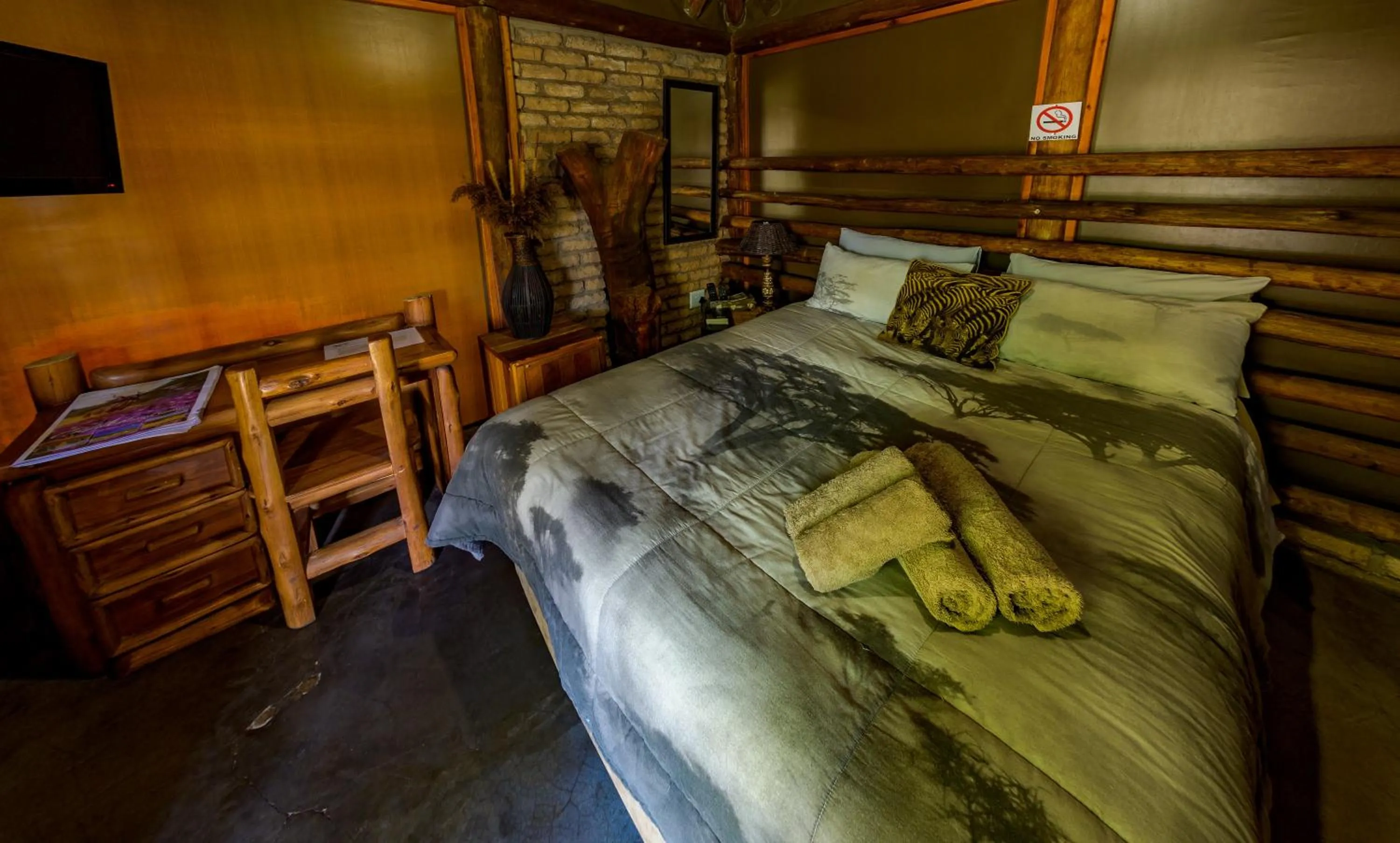 Bed in Country Lodge