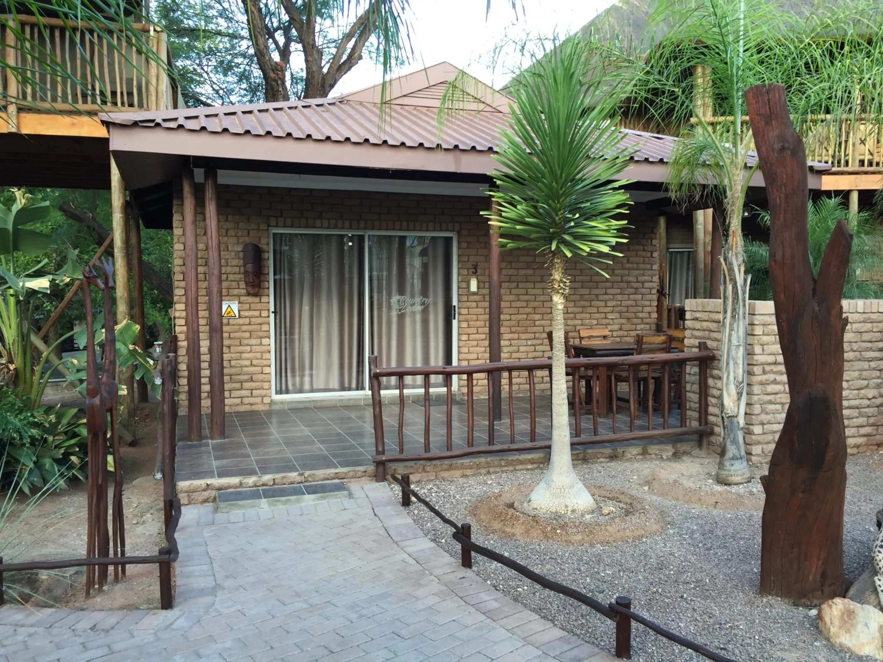 Garden view in Country Lodge