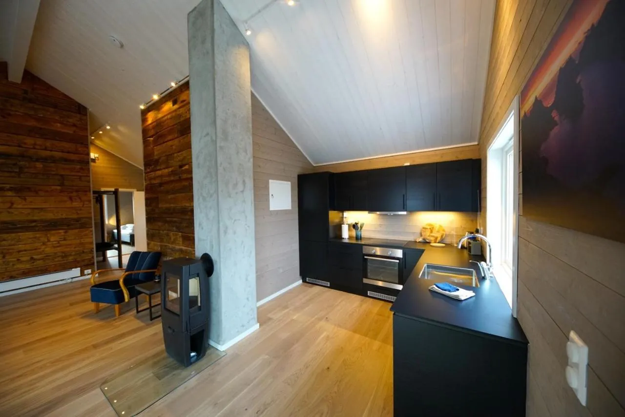 Kitchen or kitchenette in Hattvika Lodge