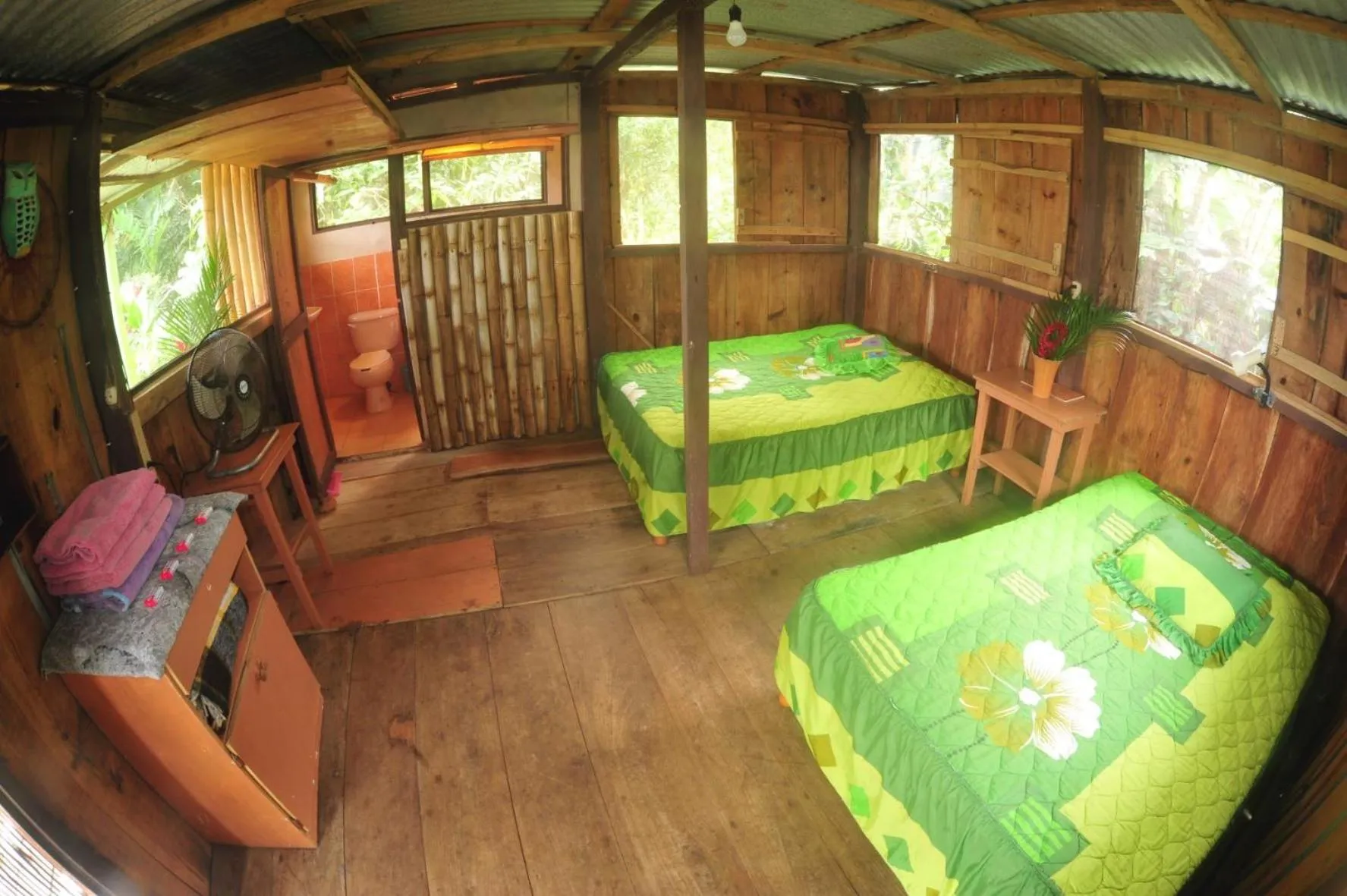 Bed in Cabañas Ecobiosfera