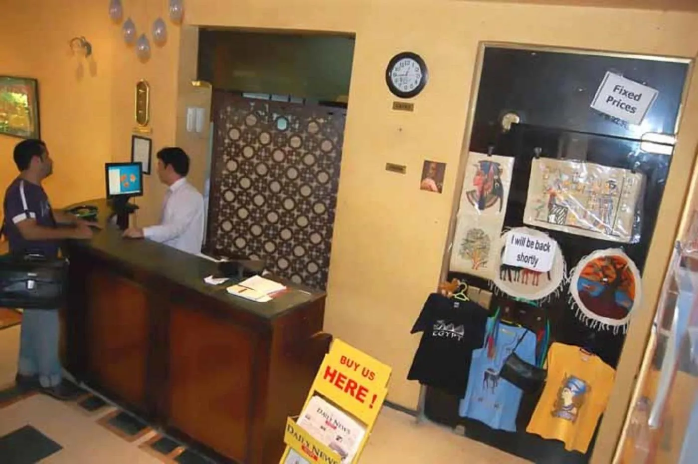 Lobby or reception in King Hotel Cairo