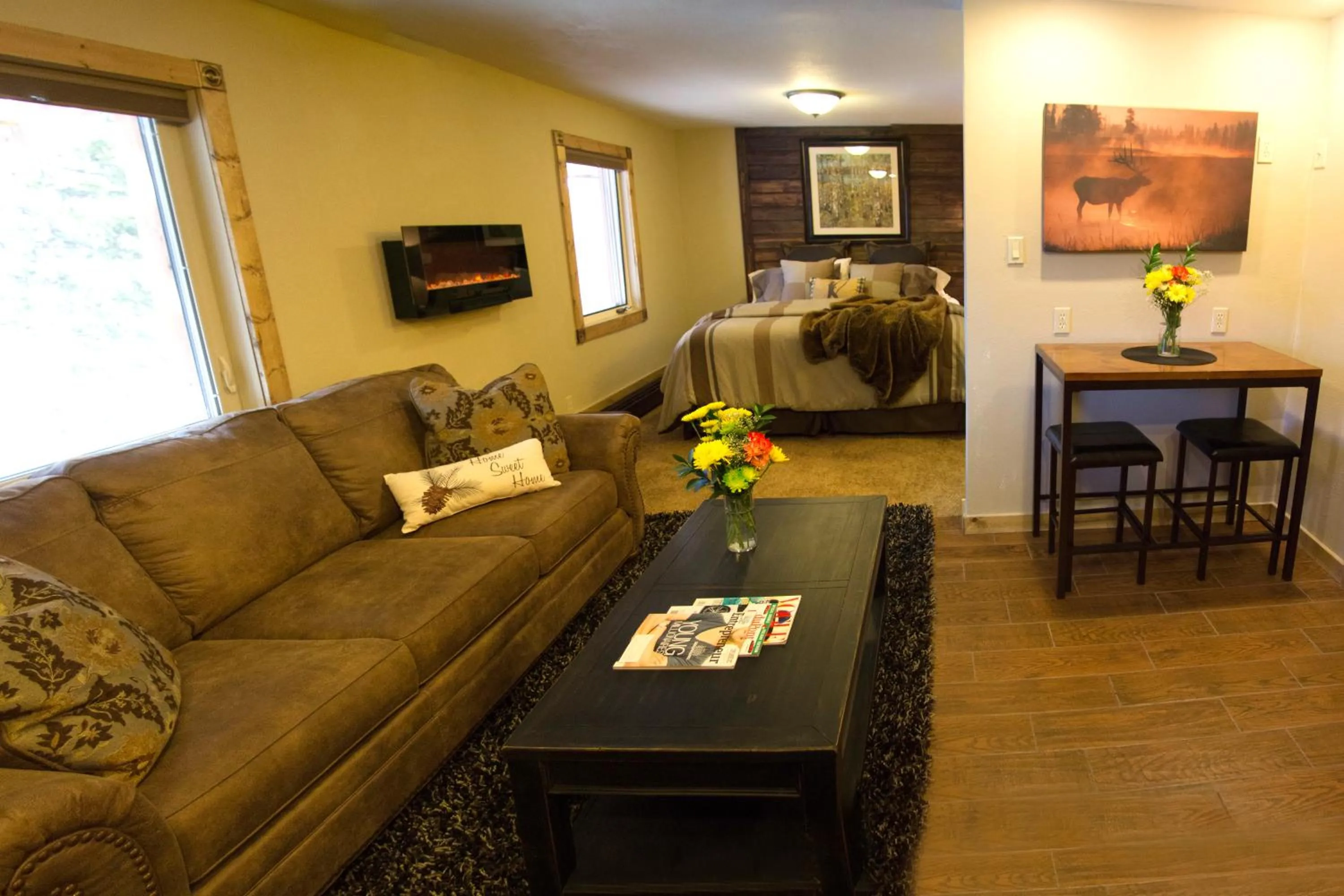 Bed in The Silver Lake Lodge - Adults Only