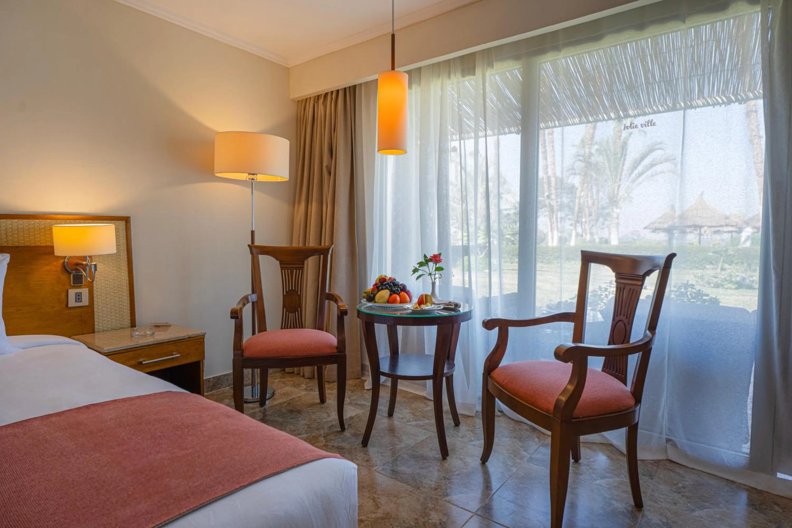 Seating area, Bed in Jolie Ville Hotel & Spa Kings Island Luxor