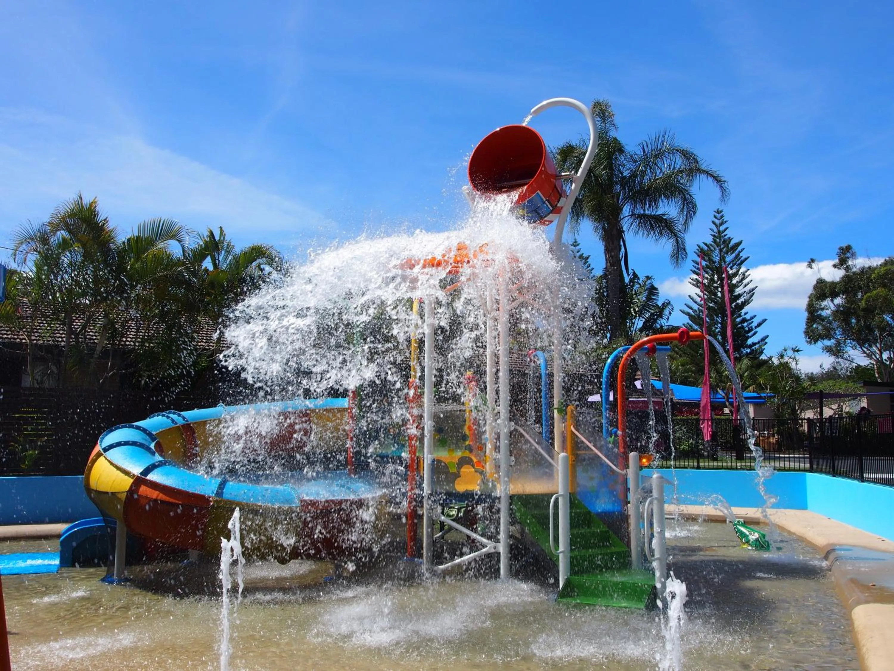 Aqua park in Discovery Parks - Emerald Beach
