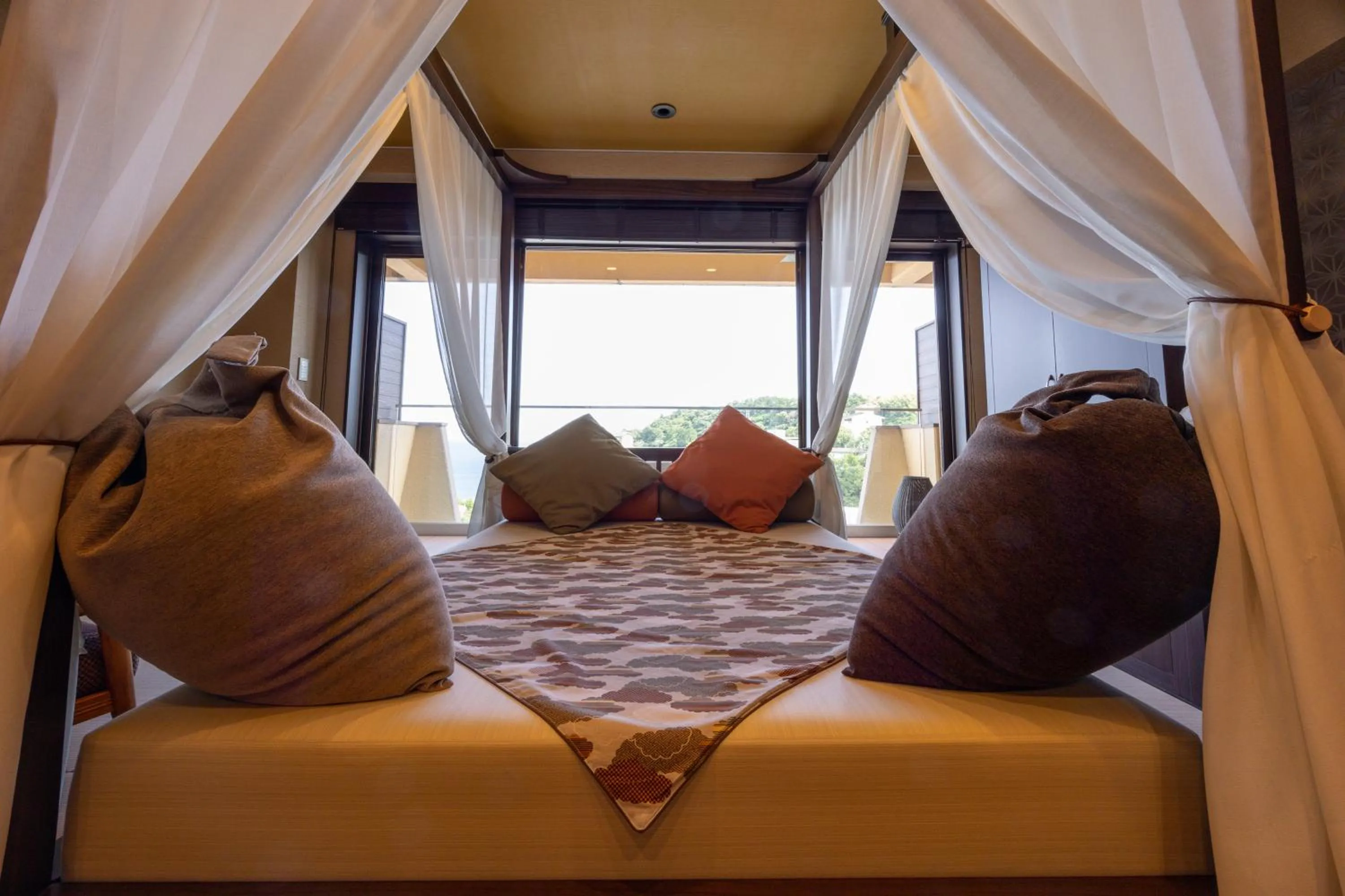 Bed in Atagawa Prince Hotel