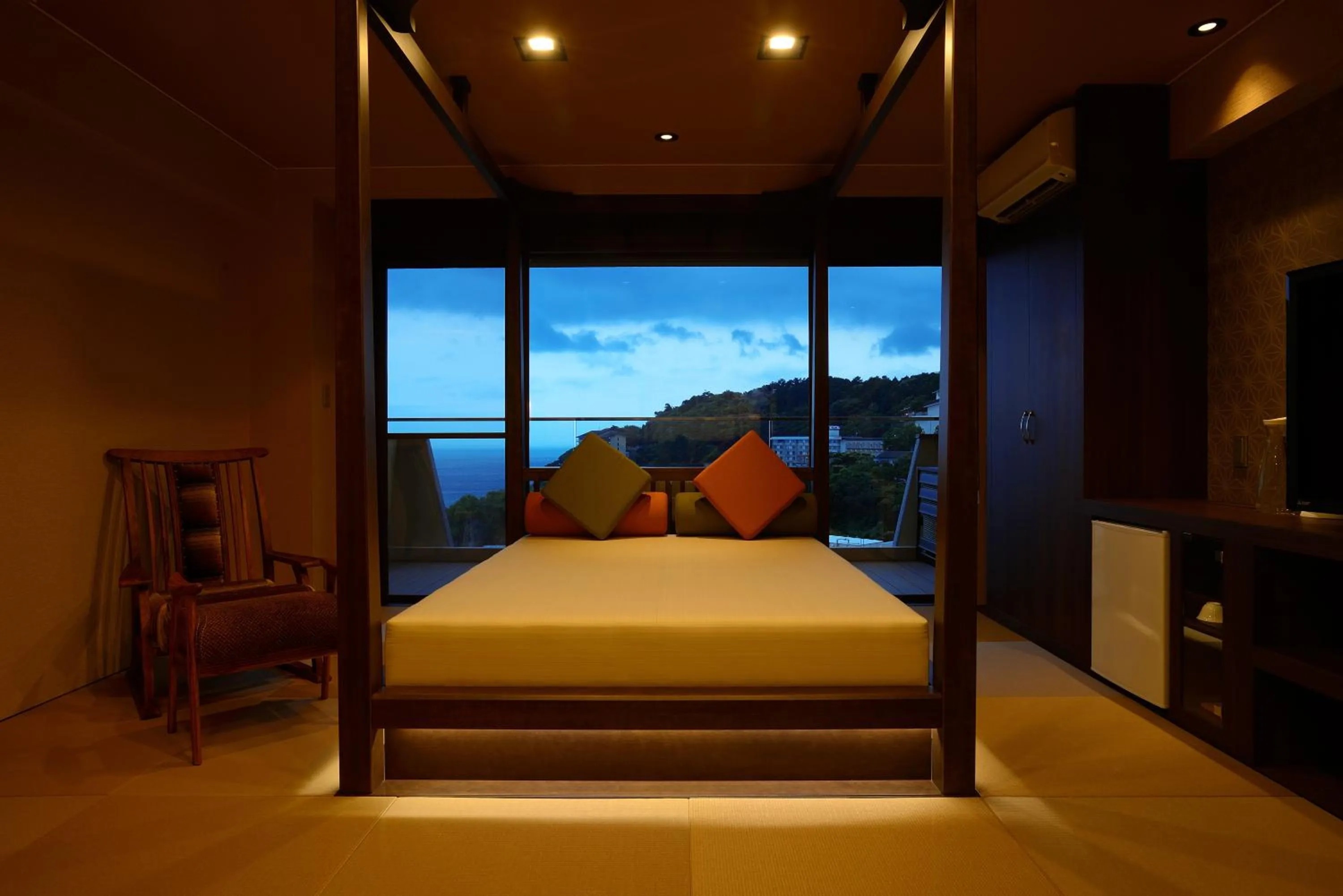 Bed in Atagawa Prince Hotel