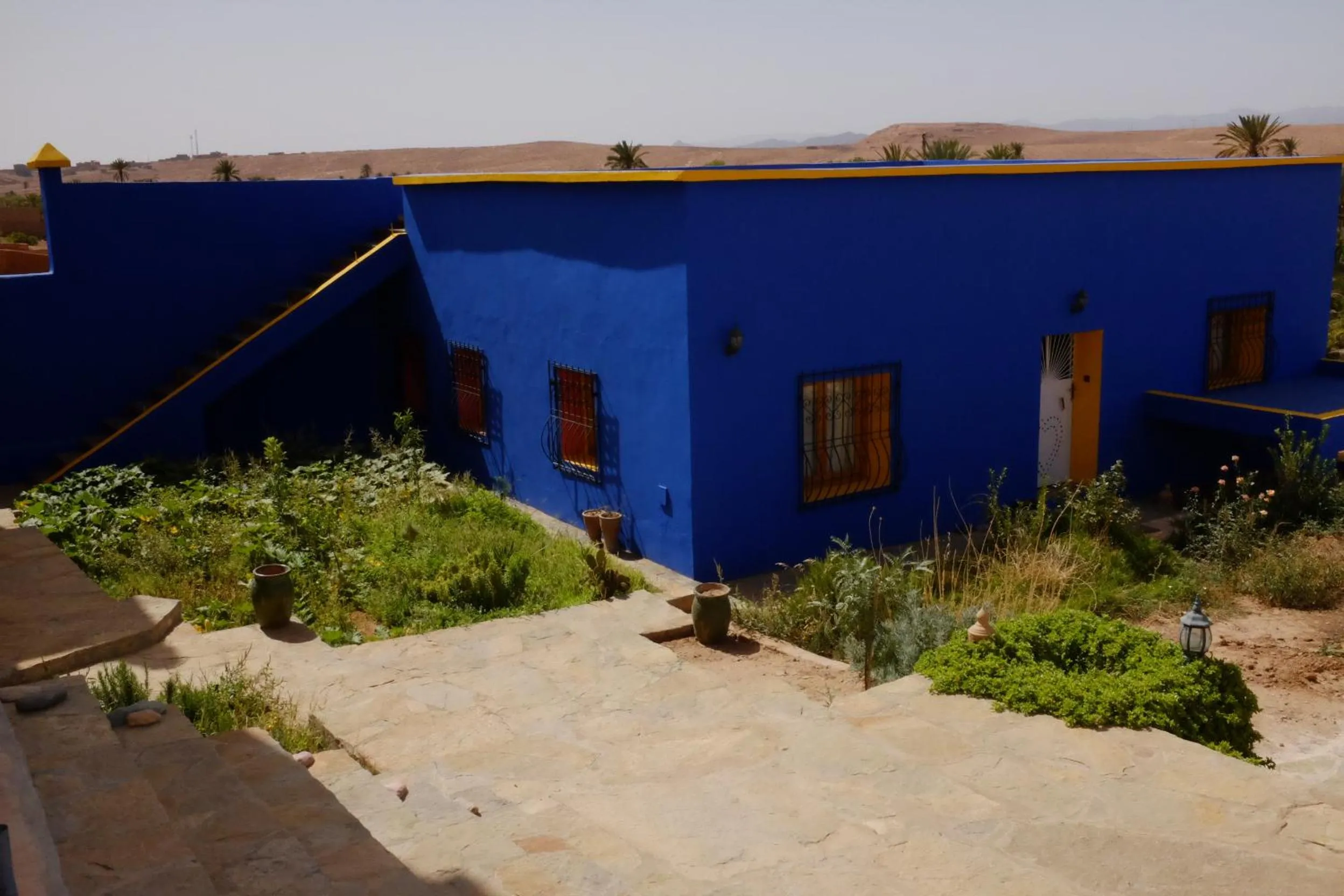 Garden view in Kasbah Petit Nomade
