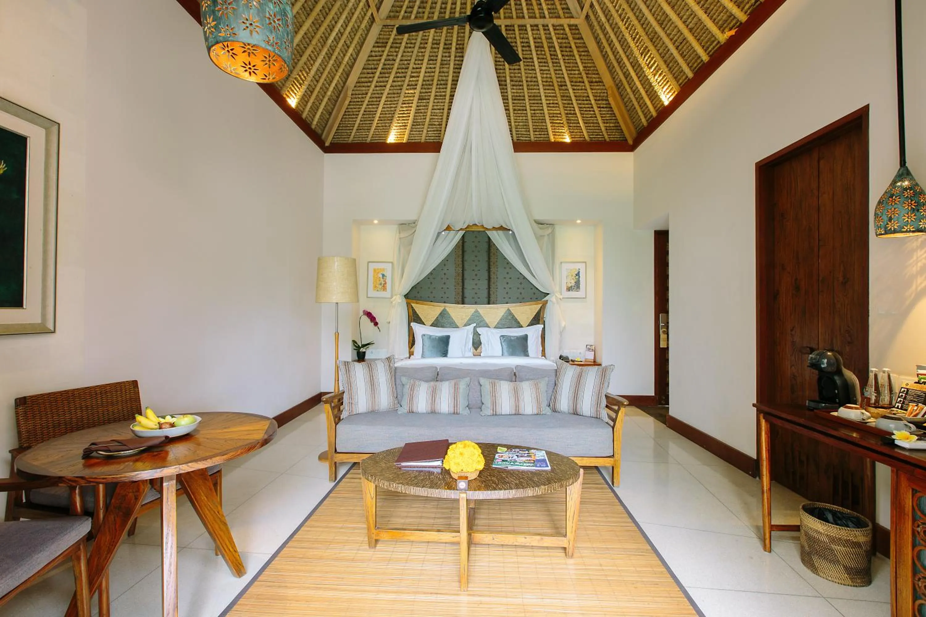 Seating area in Tejaprana Resort & Spa