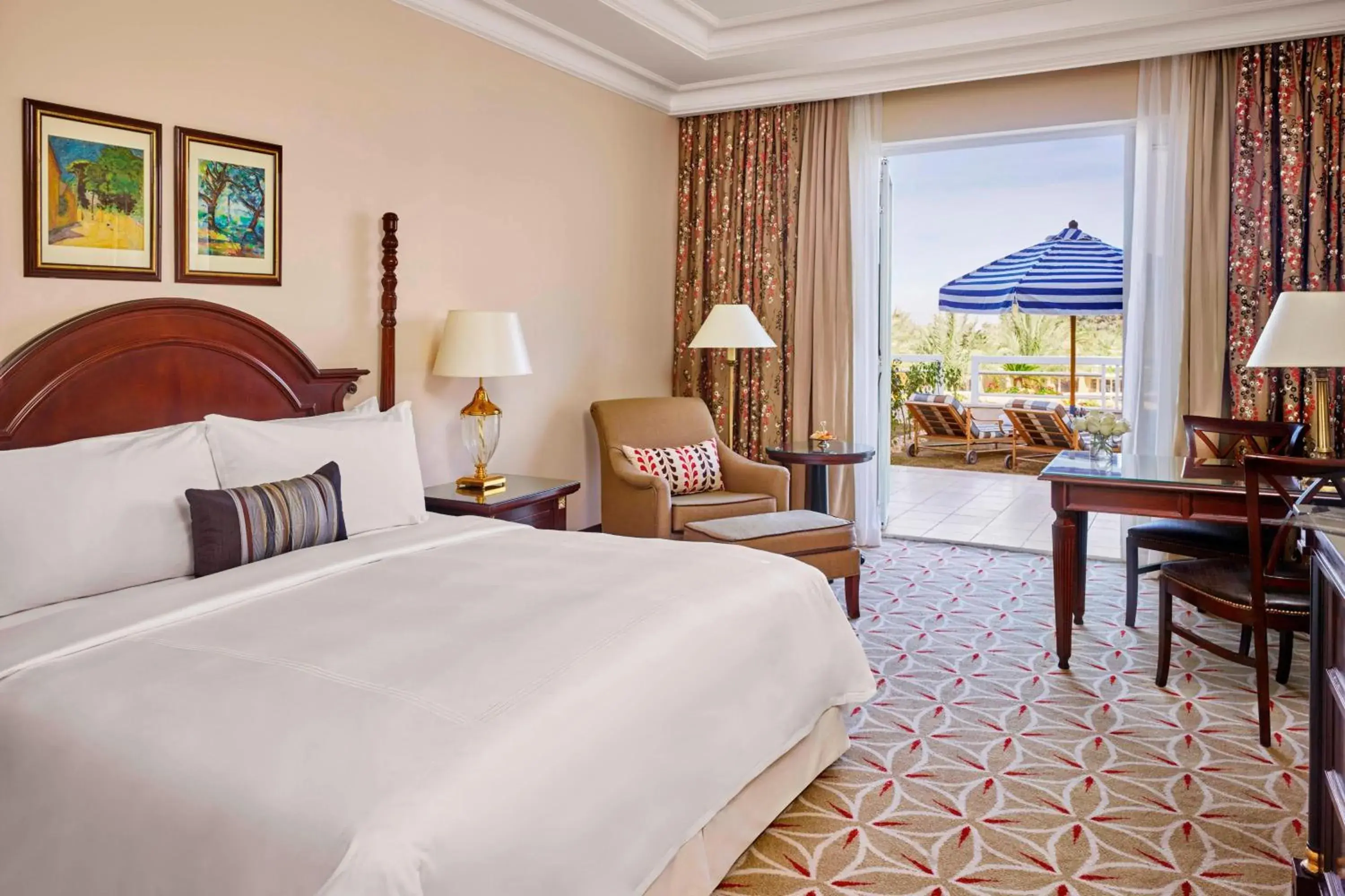 Deluxe King Guest Room, Garden Access, 1 bed in JW Marriott Hotel Cairo Deluxe King Guest Room, Garden Access, 1 bed in JW Marriott Hotel Cairo