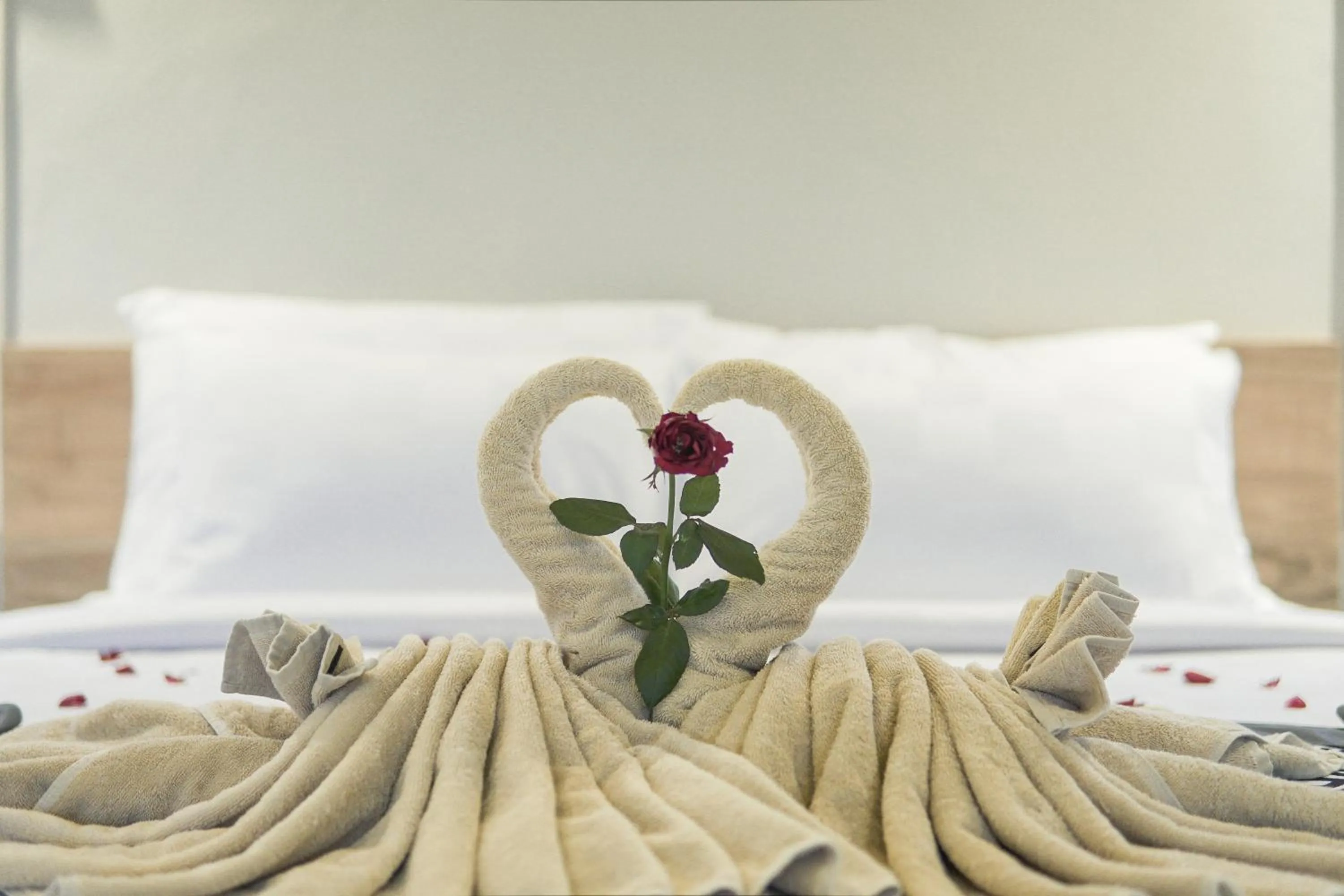 Bed in Masia Villa Ubud