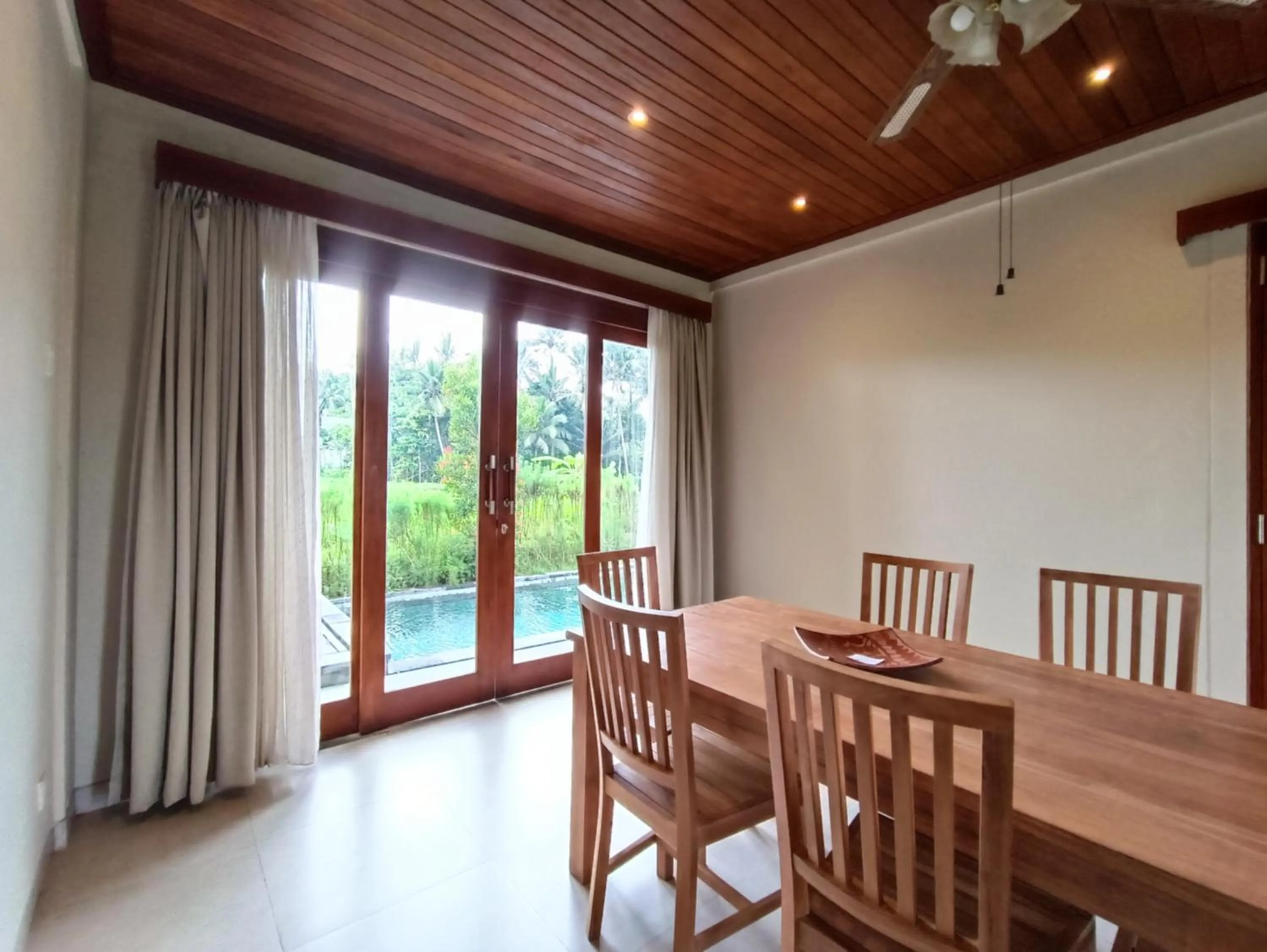 Living room in Masia Villa Ubud