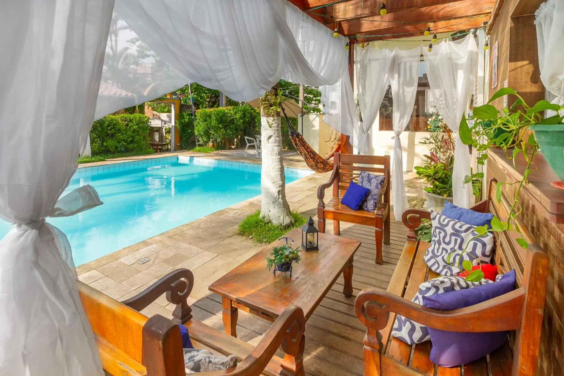 Decorative detail in Guarujá Hostel