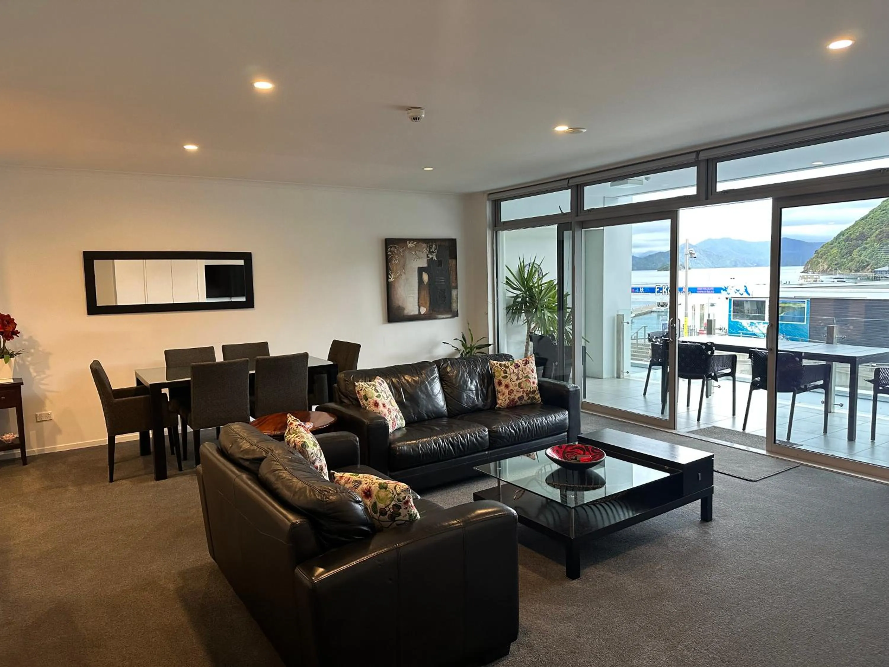 Living room in Picton Waterfront Apartments