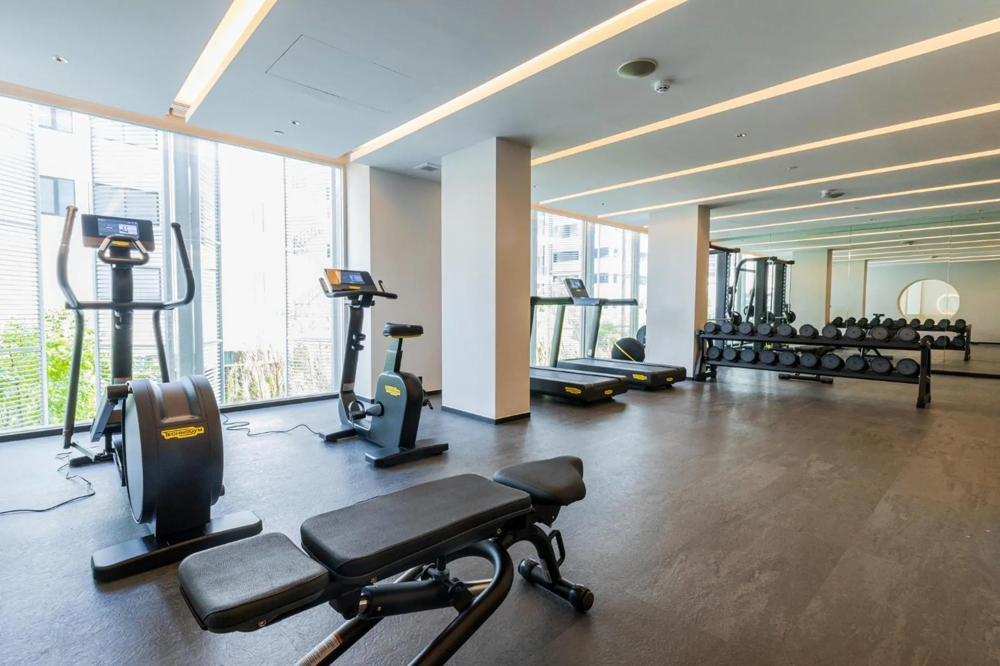 Fitness centre/facilities in Rajah Hotel