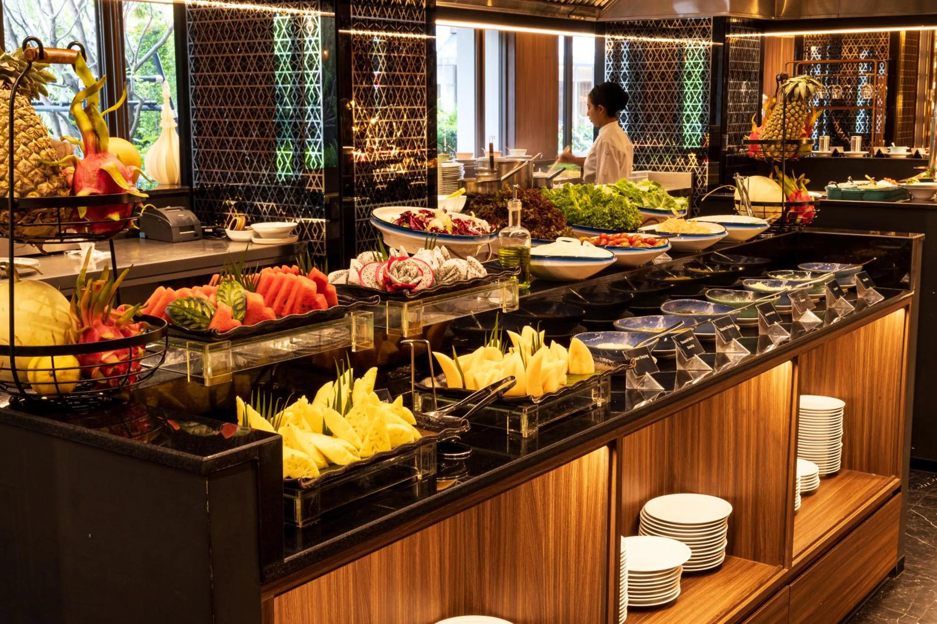 Breakfast in Rajah Hotel