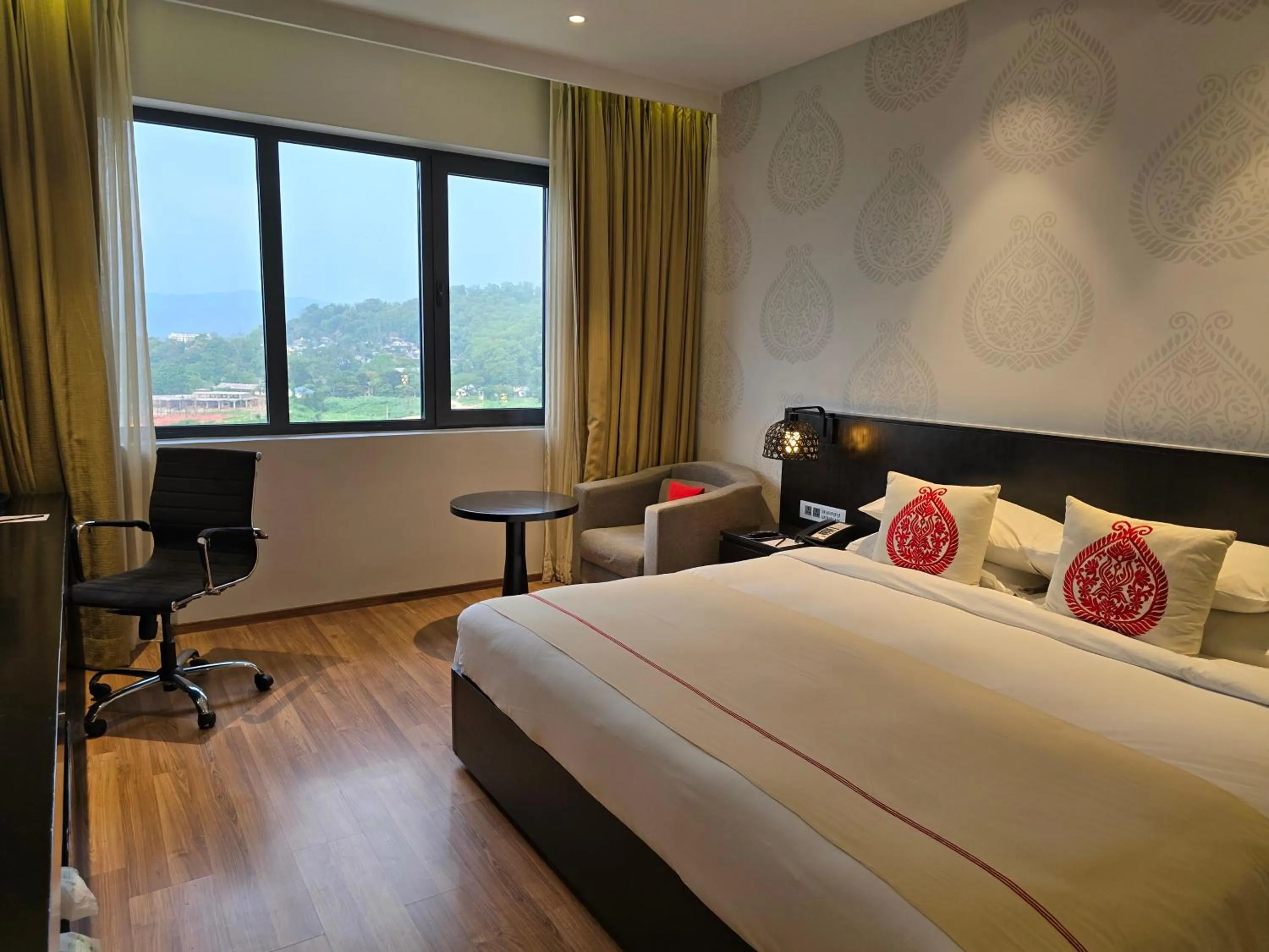 Bed in Vivanta Guwahati