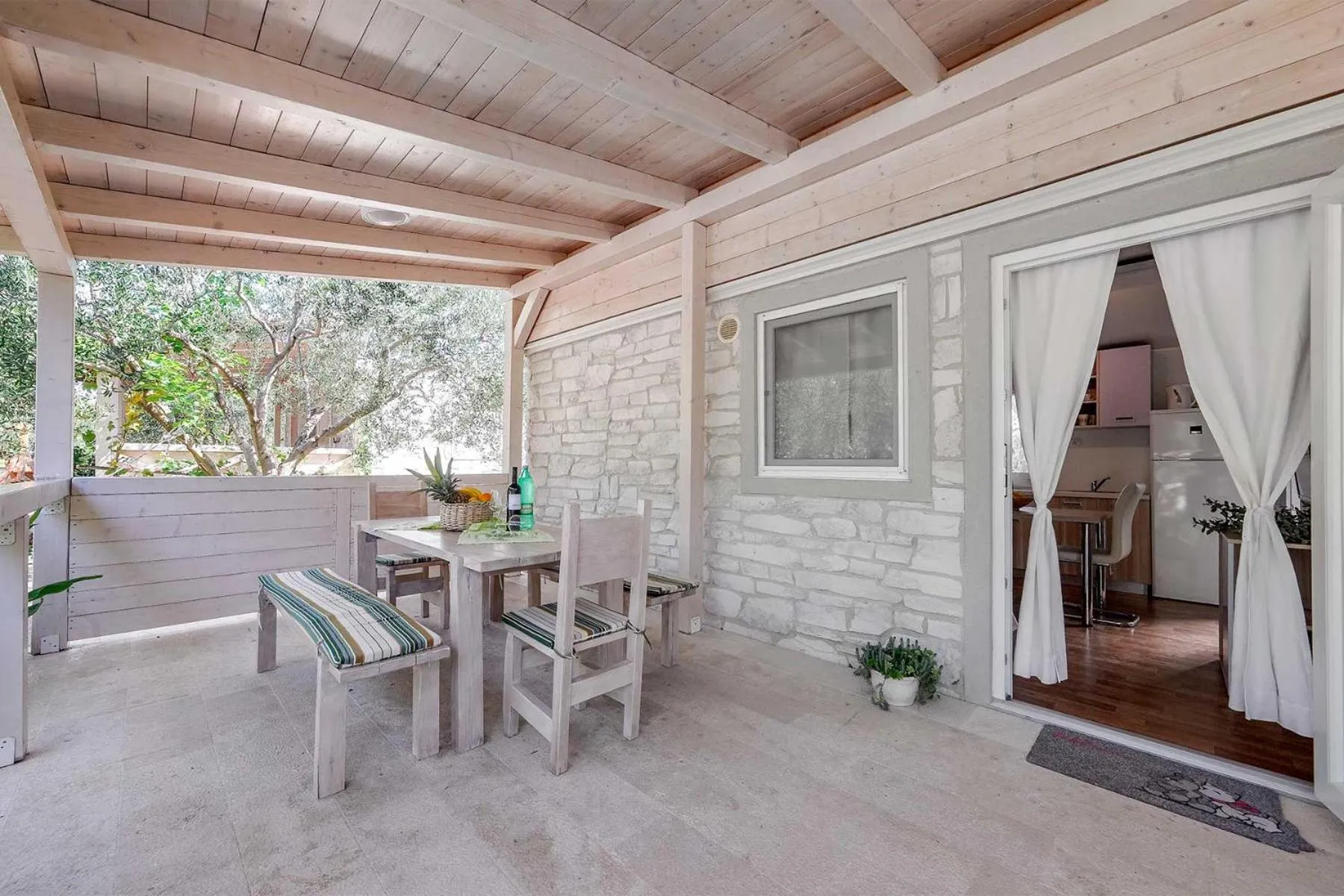 Balcony/Terrace in Mobile Homes Holiday Olive Garden