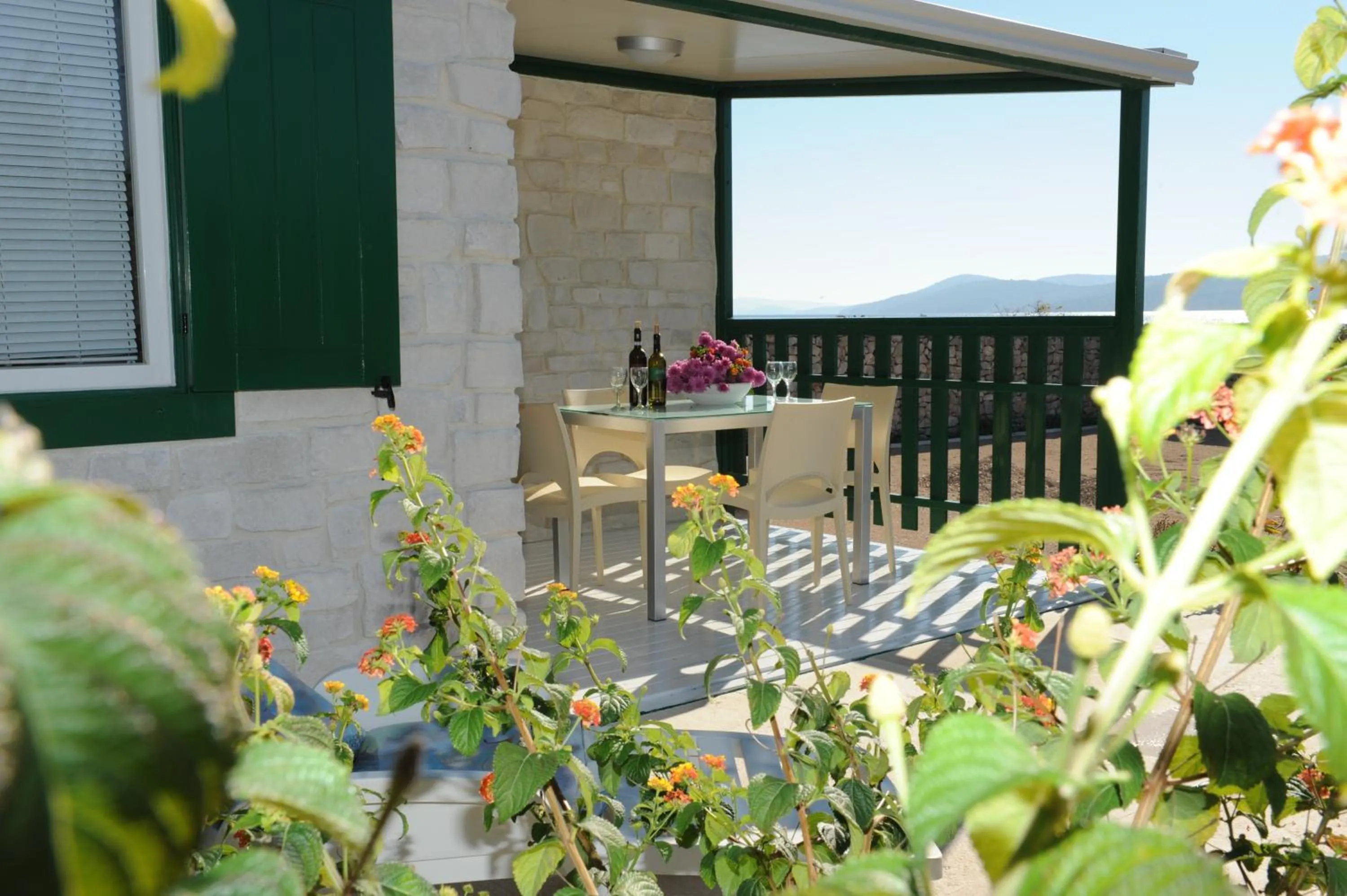 Balcony/Terrace in Mobile Homes Holiday Olive Garden