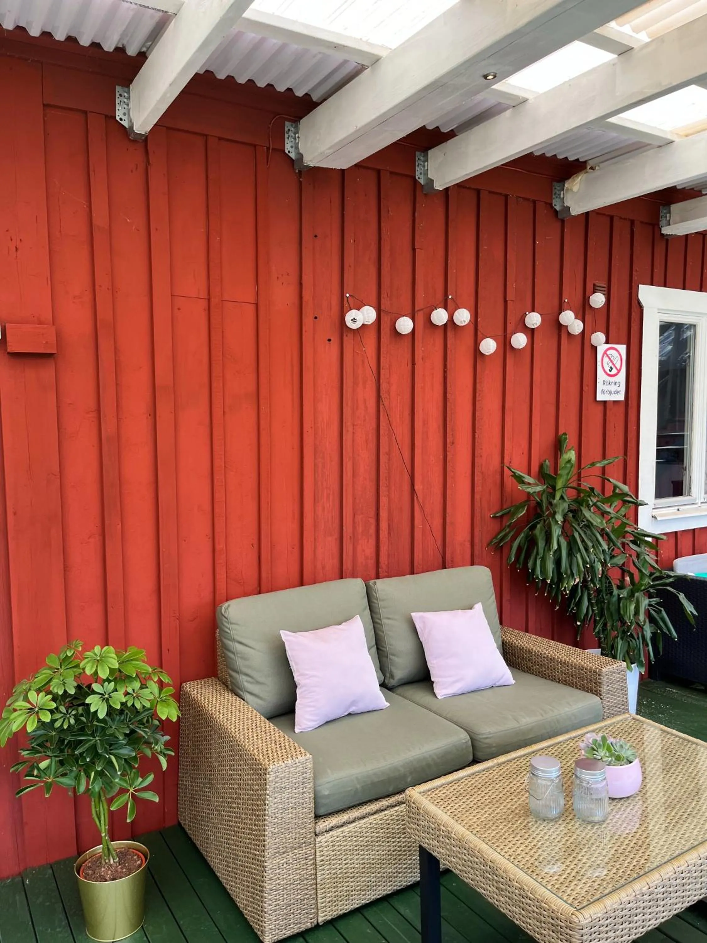 Patio in Trosa Vandrarhem