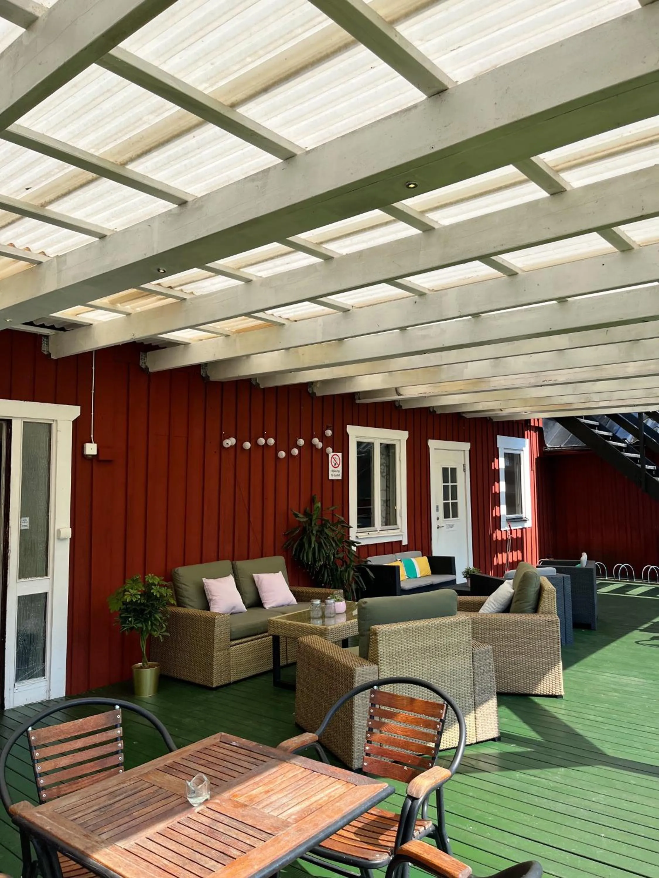 Patio in Trosa Vandrarhem