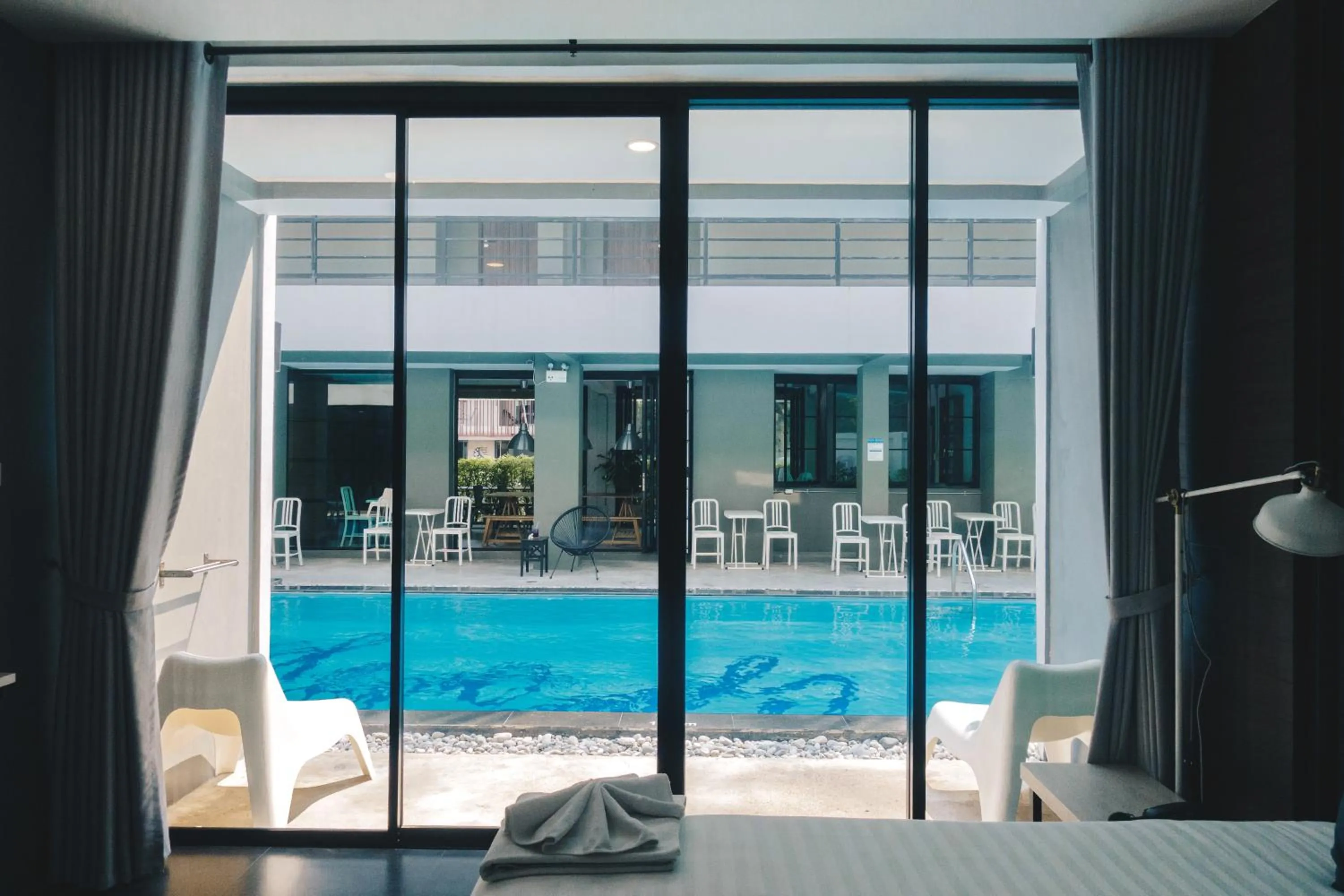 Pool view in Bluemoon