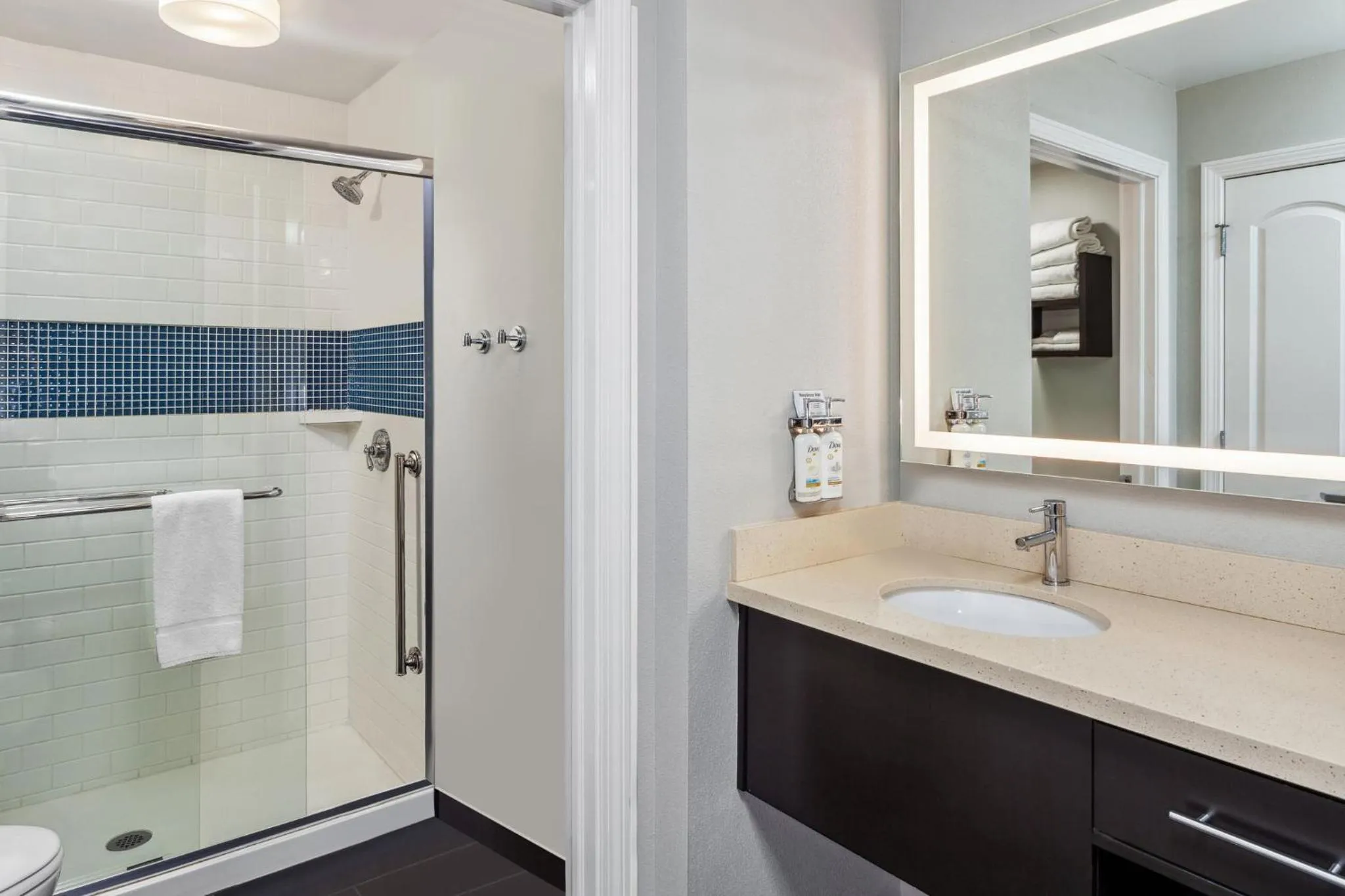 Bathroom in Staybridge Suites Albany Wolf Rd-Colonie Center by IHG