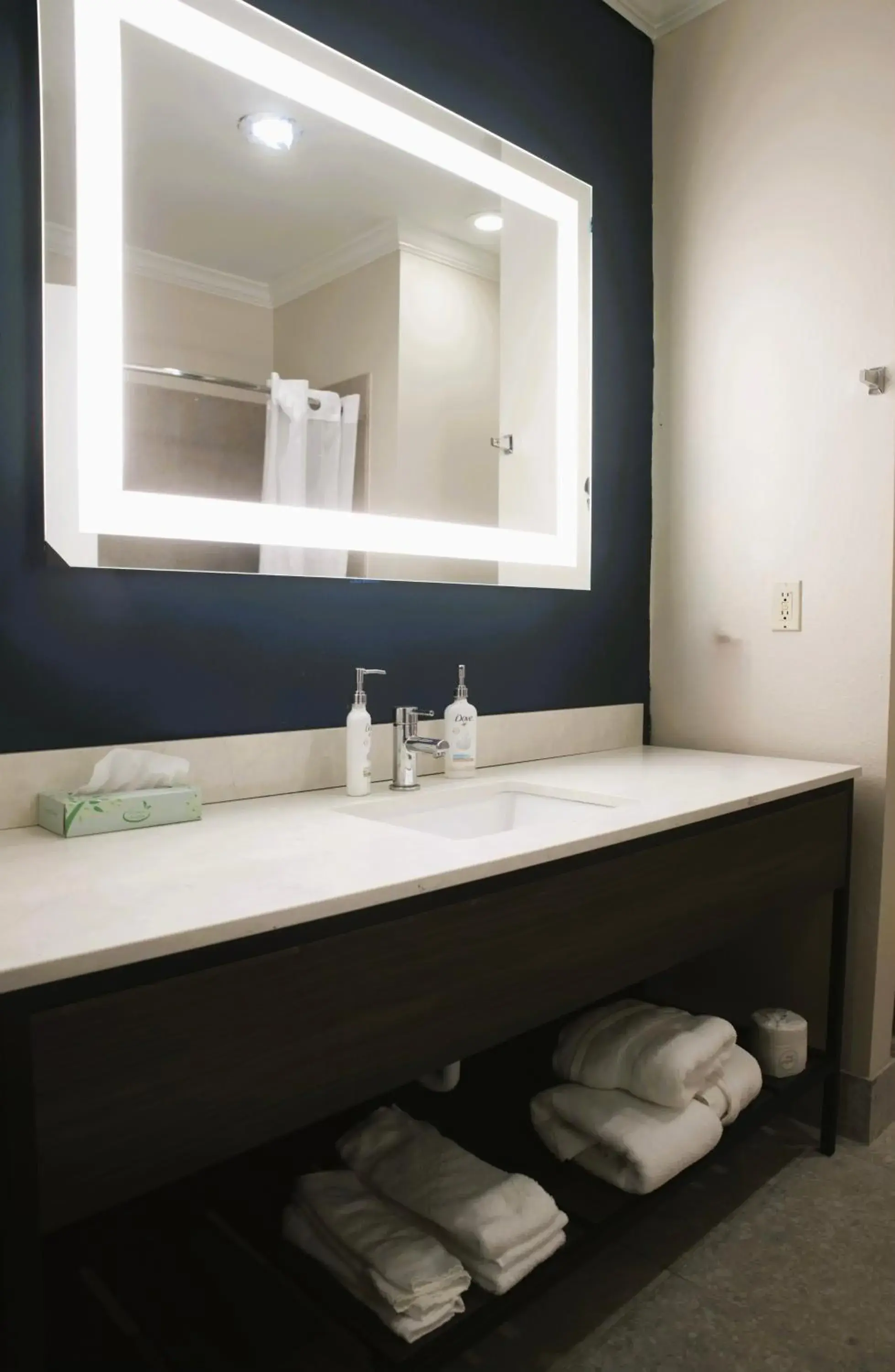 Queen Suite with Tub and Grab Bars - Mobility/Hearing Accessible - Non-Smoking in Wyndham Lake Charles Queen Suite with Tub and Grab Bars - Mobility/Hearing Accessible - Non-Smoking in Wyndham Lake Charles