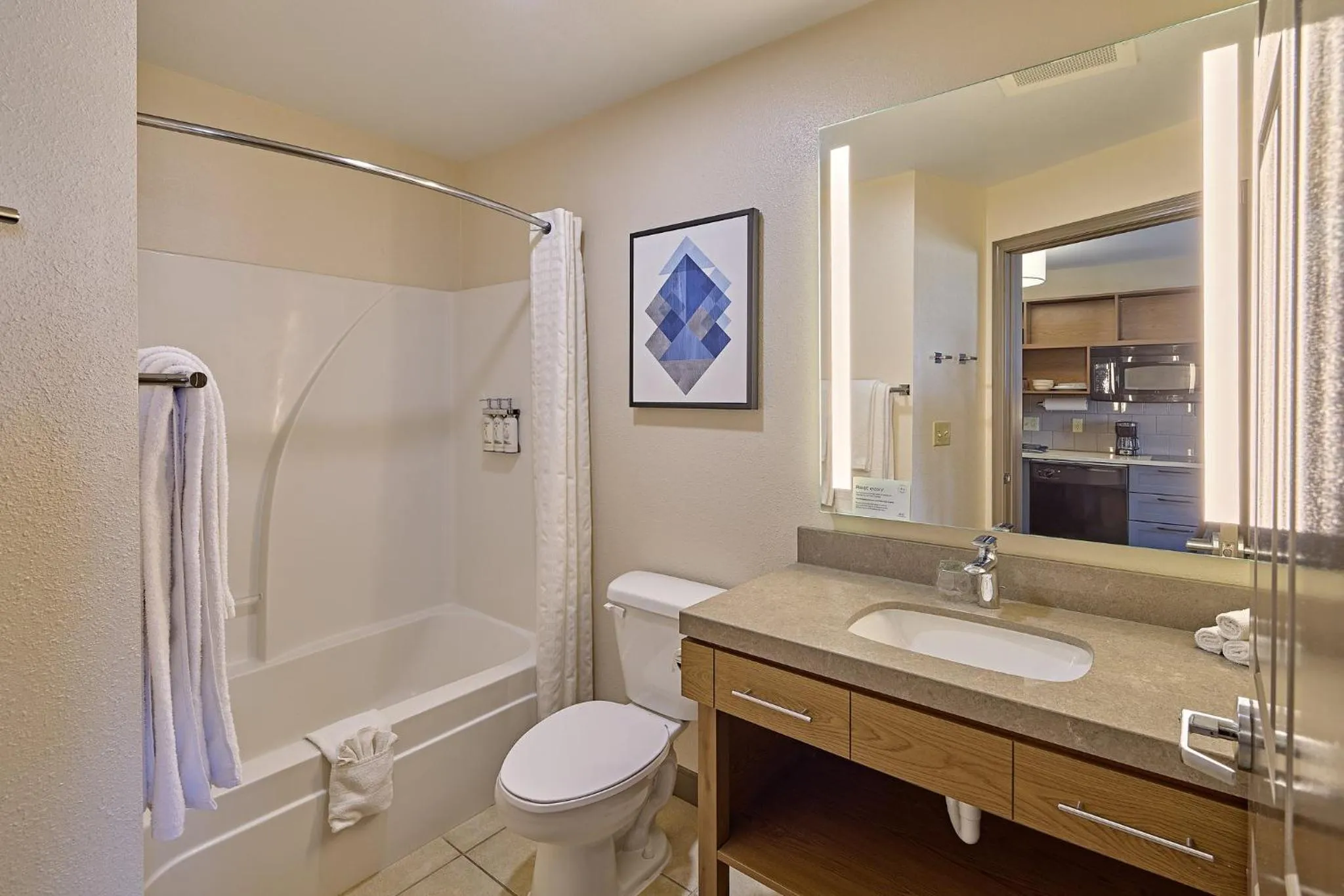 Bathroom in Candlewood Suites - Peoria at Grand Prairie by IHG