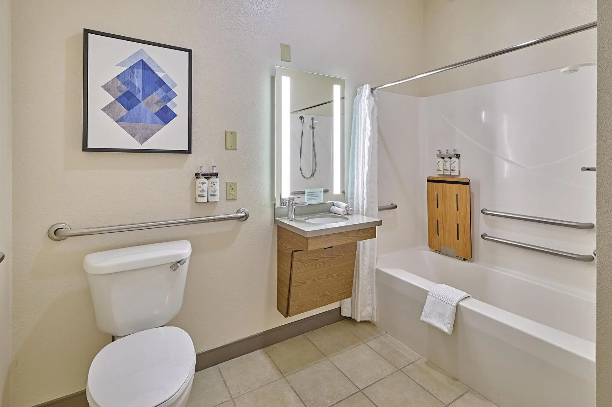 Bathroom in Candlewood Suites - Peoria at Grand Prairie by IHG