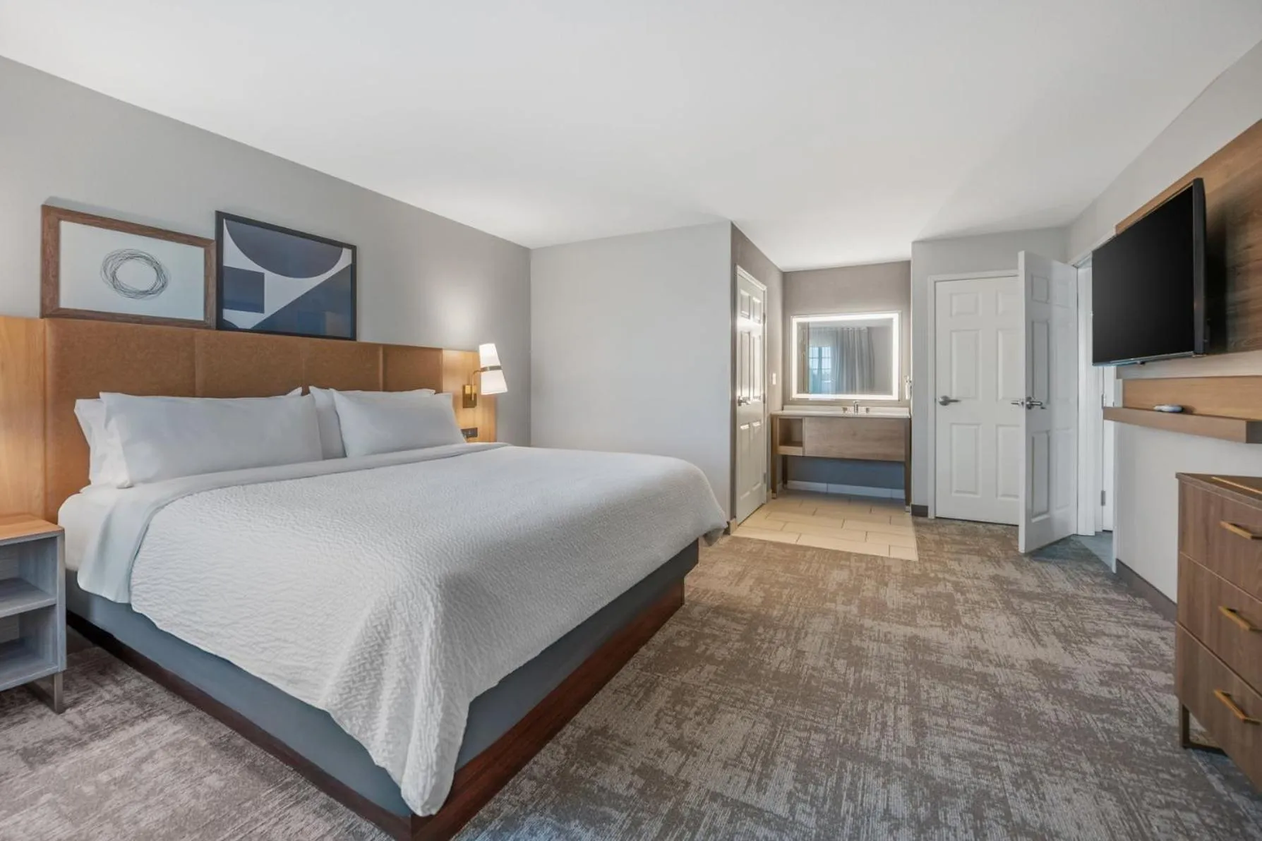 Photo of the whole room, Bed in Staybridge Suites Rocklin - Roseville Area by IHG