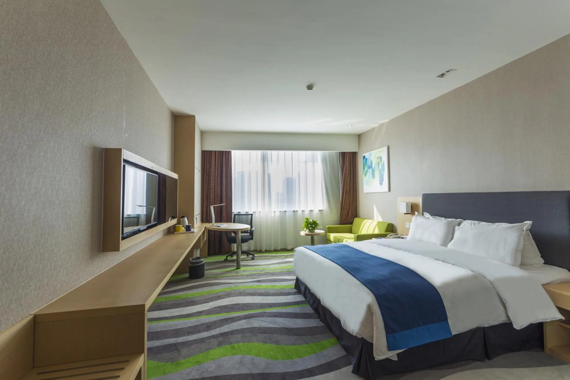 Bed in Holiday Inn Express Jinan High-Tech Zone by IHG